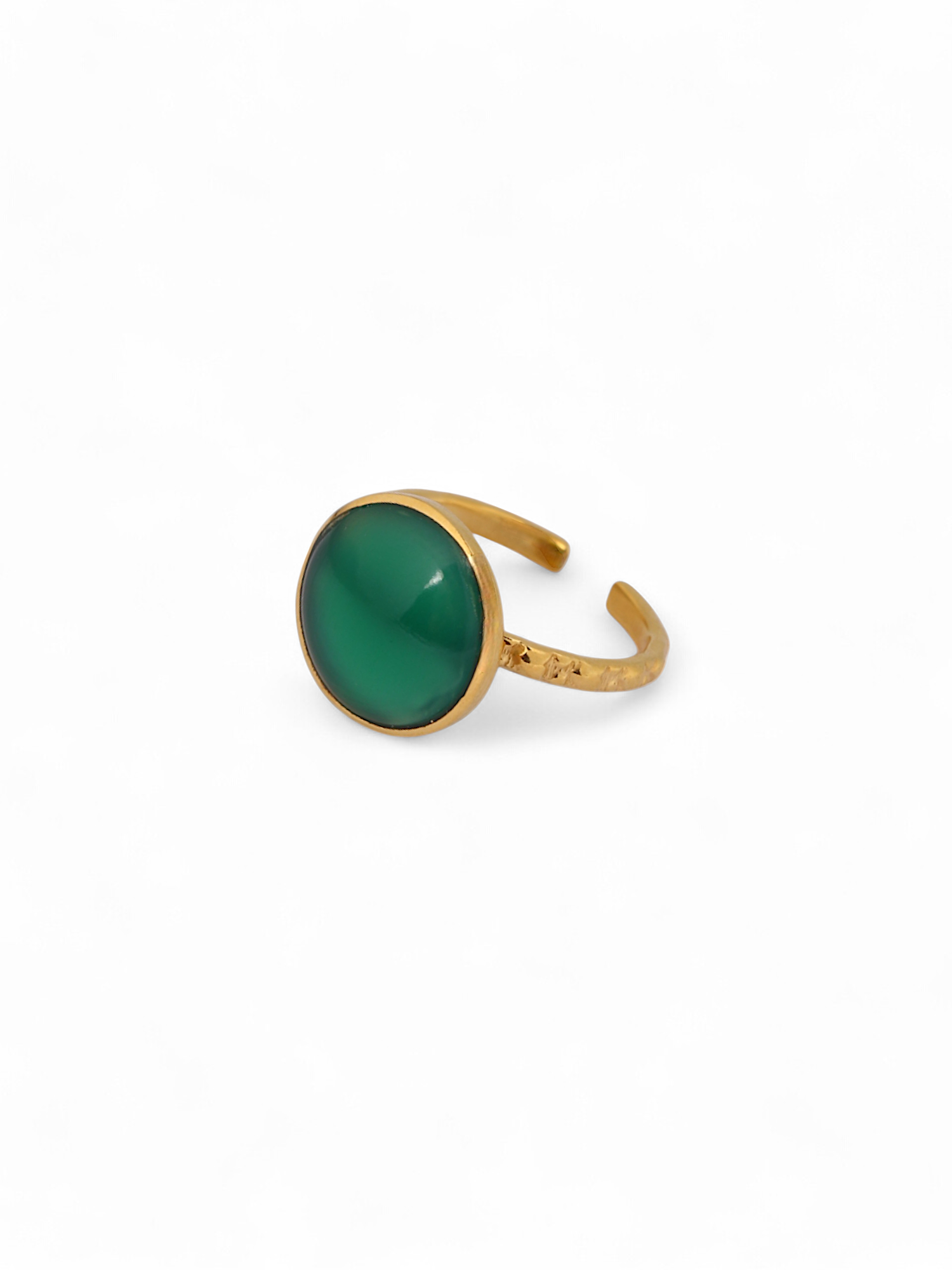 surya - Green Onyx Sun Ring