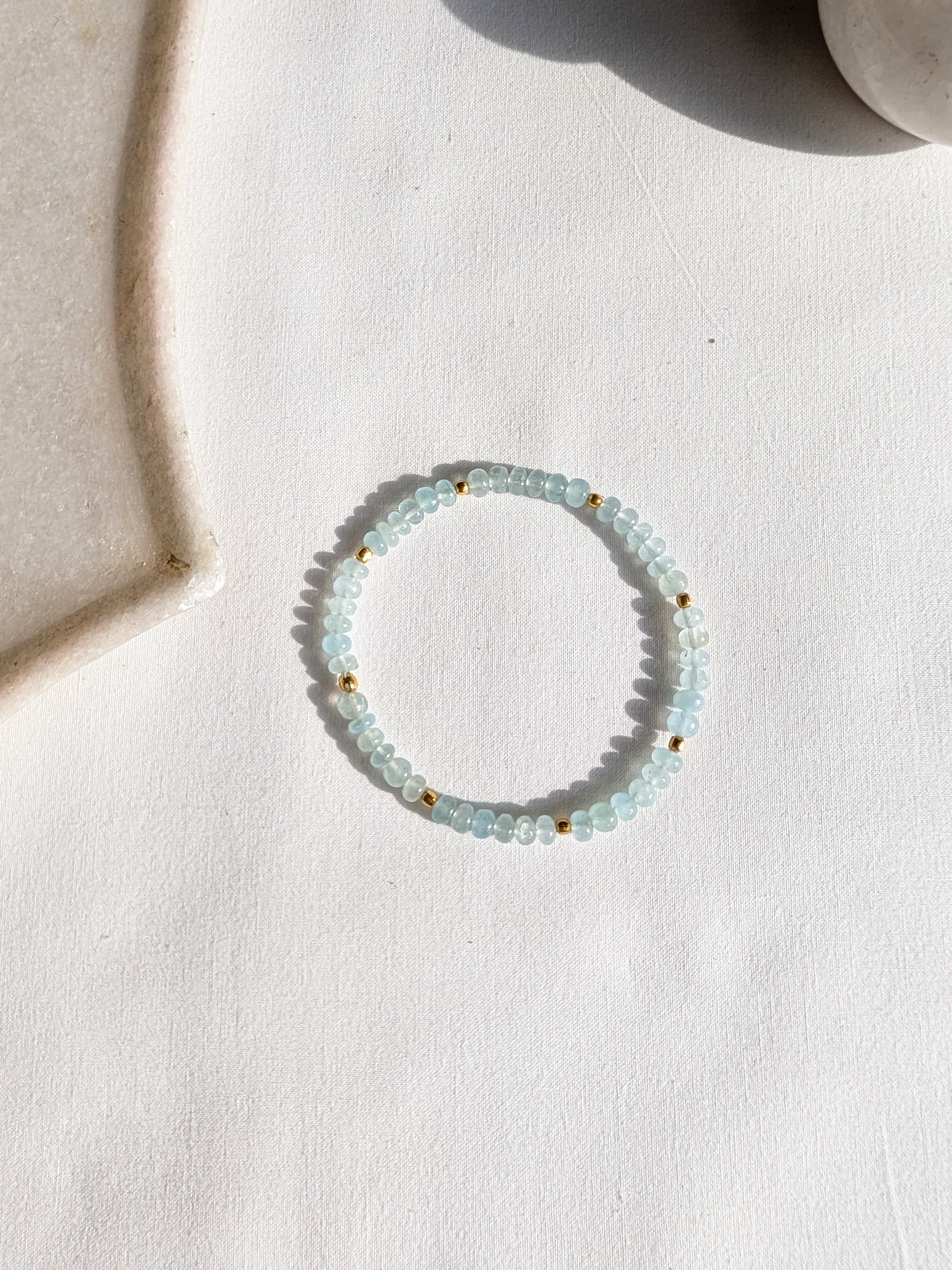 ojas - Aquamarine Baati Stretch Bracelet