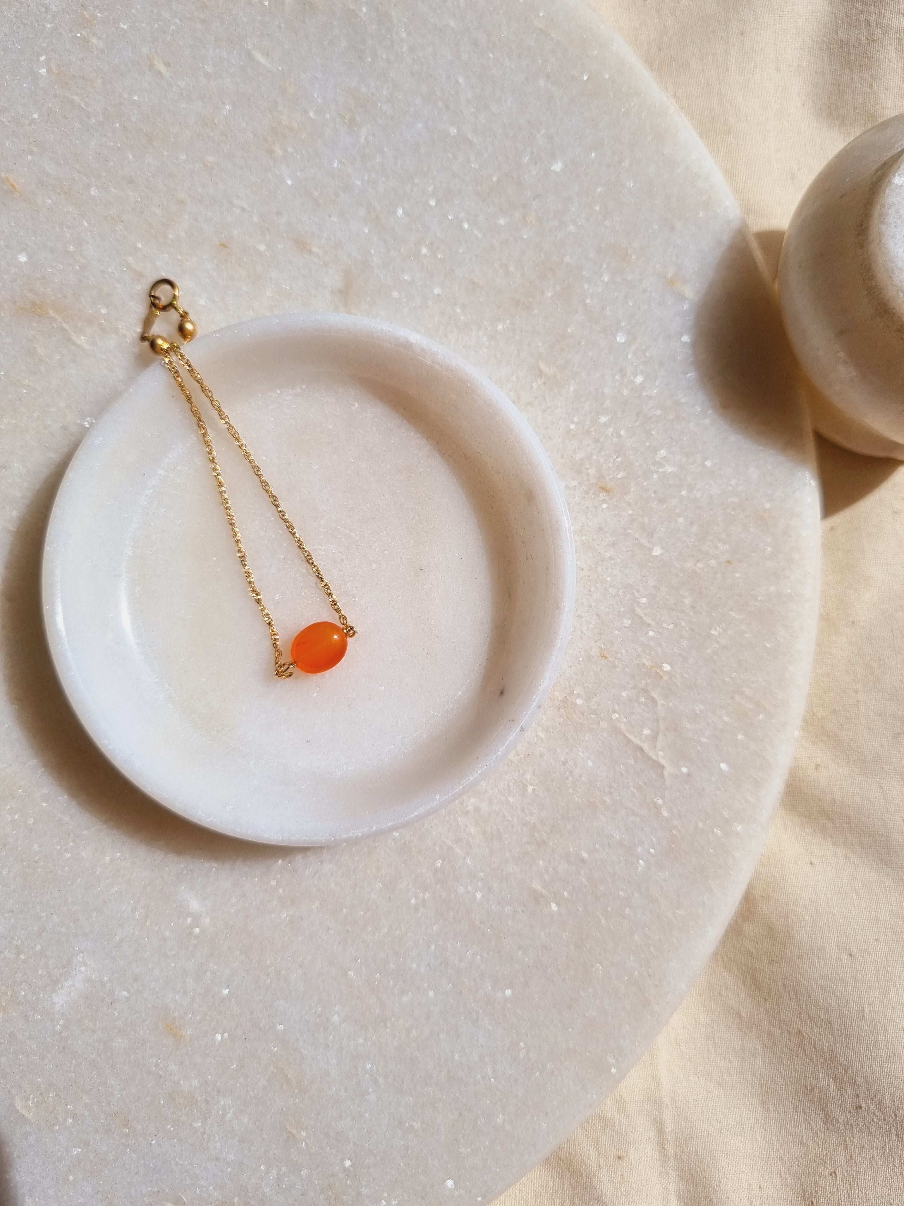 yika - Carnelian Oval Bracelet