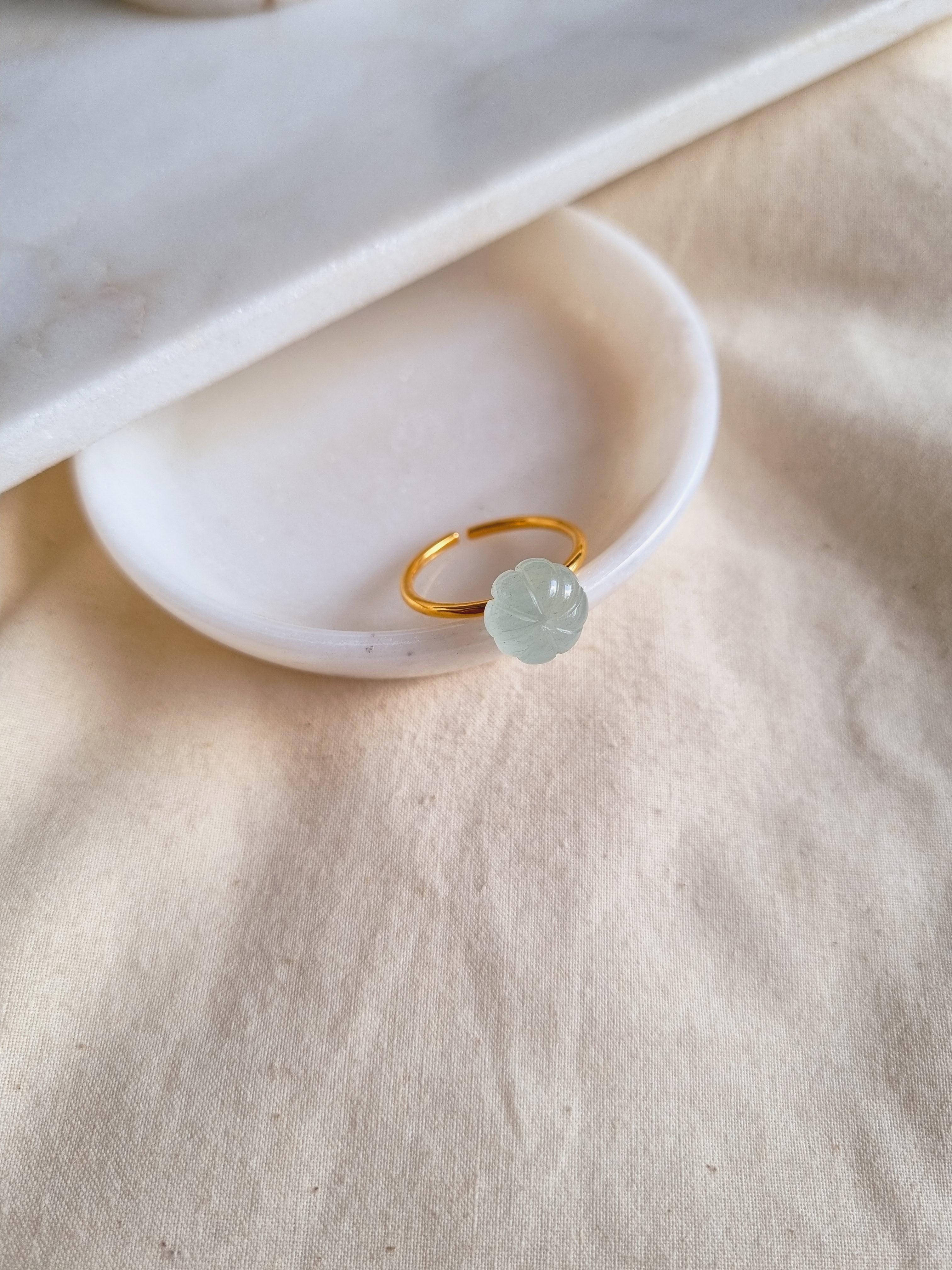 kaling - Aquamarine Melon Ring
