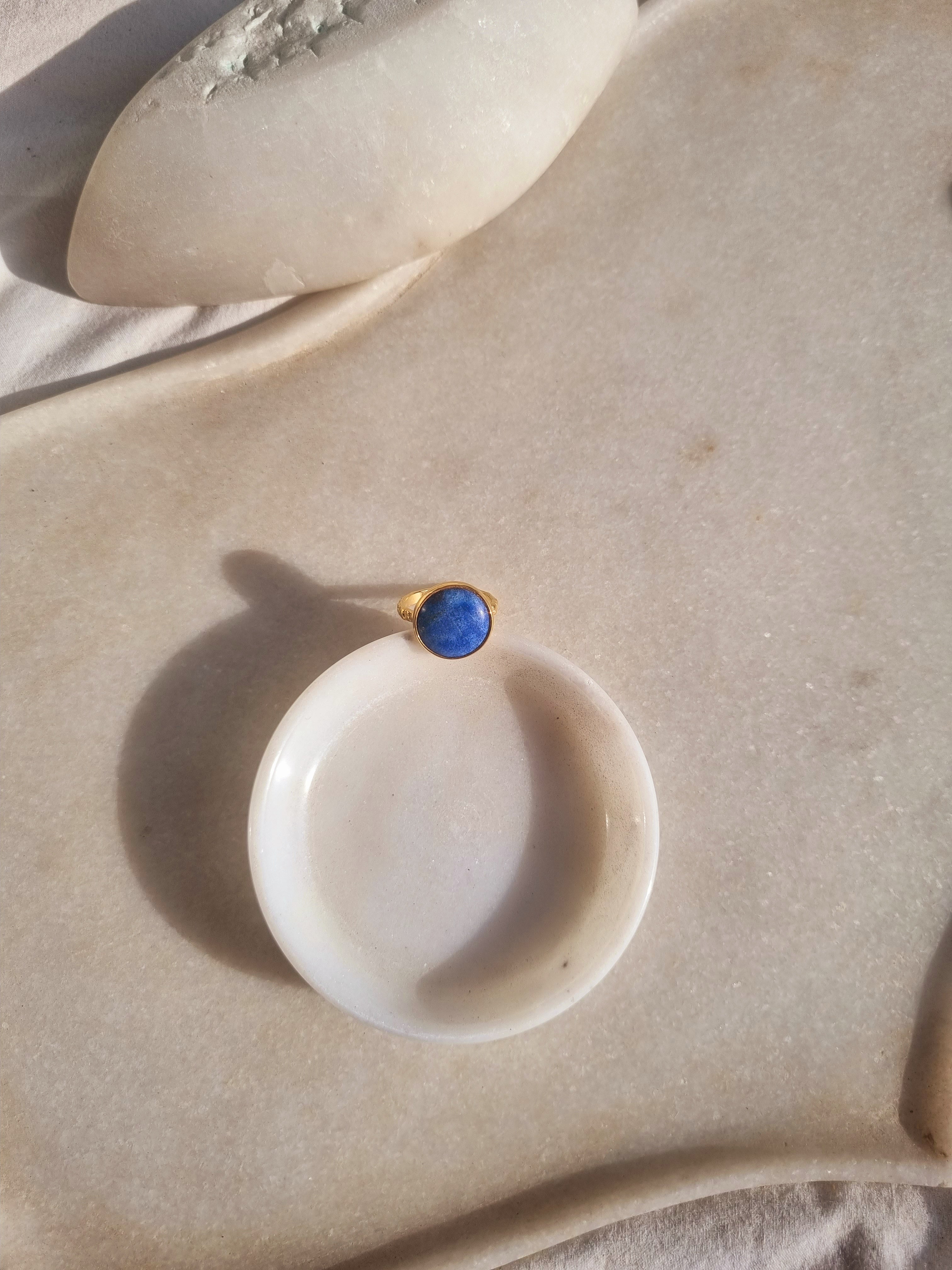 surya - Lapis Lazuli Sun Ring