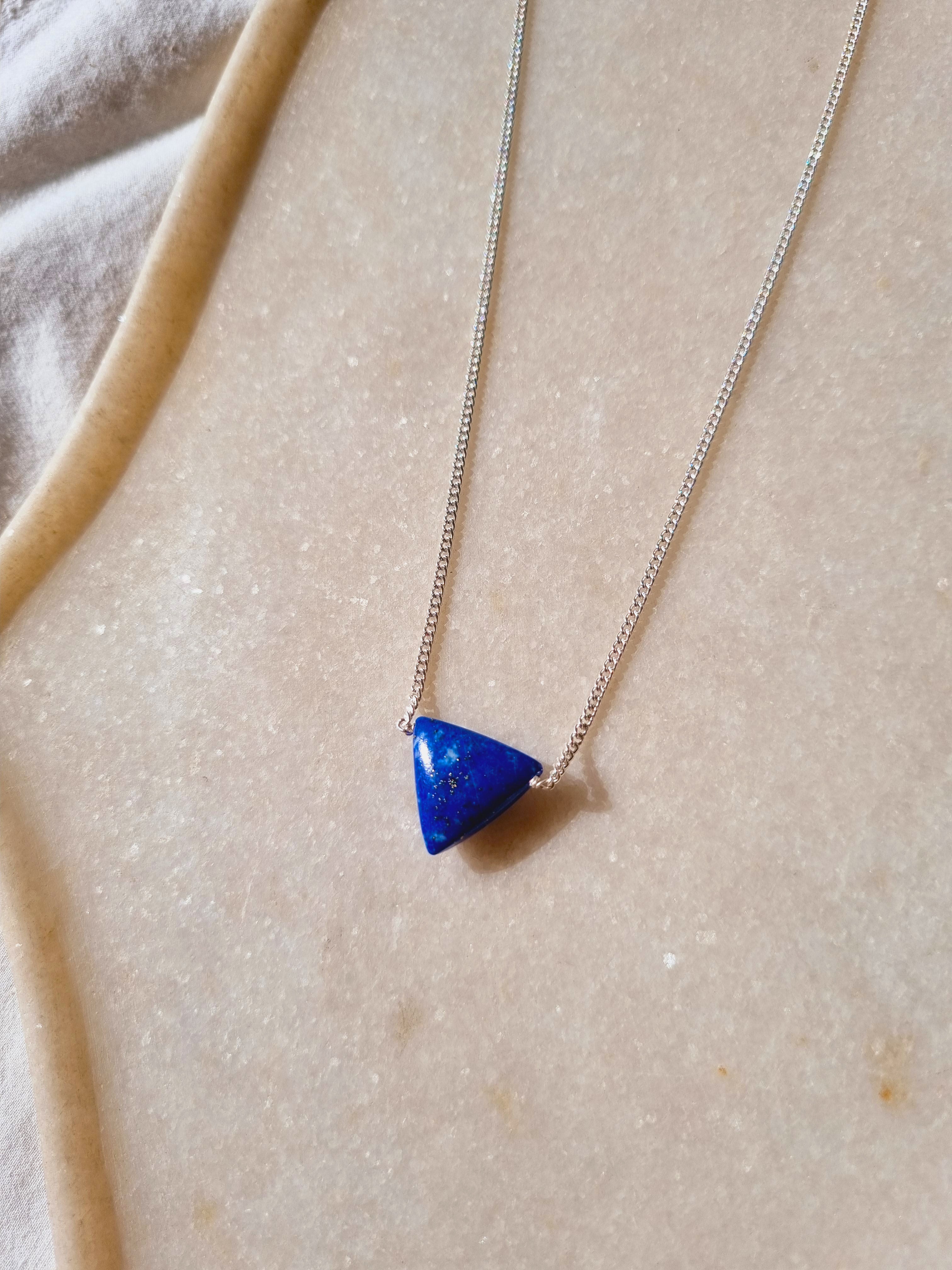 anya - Lapis Lazuli Men's Tikona Pendant