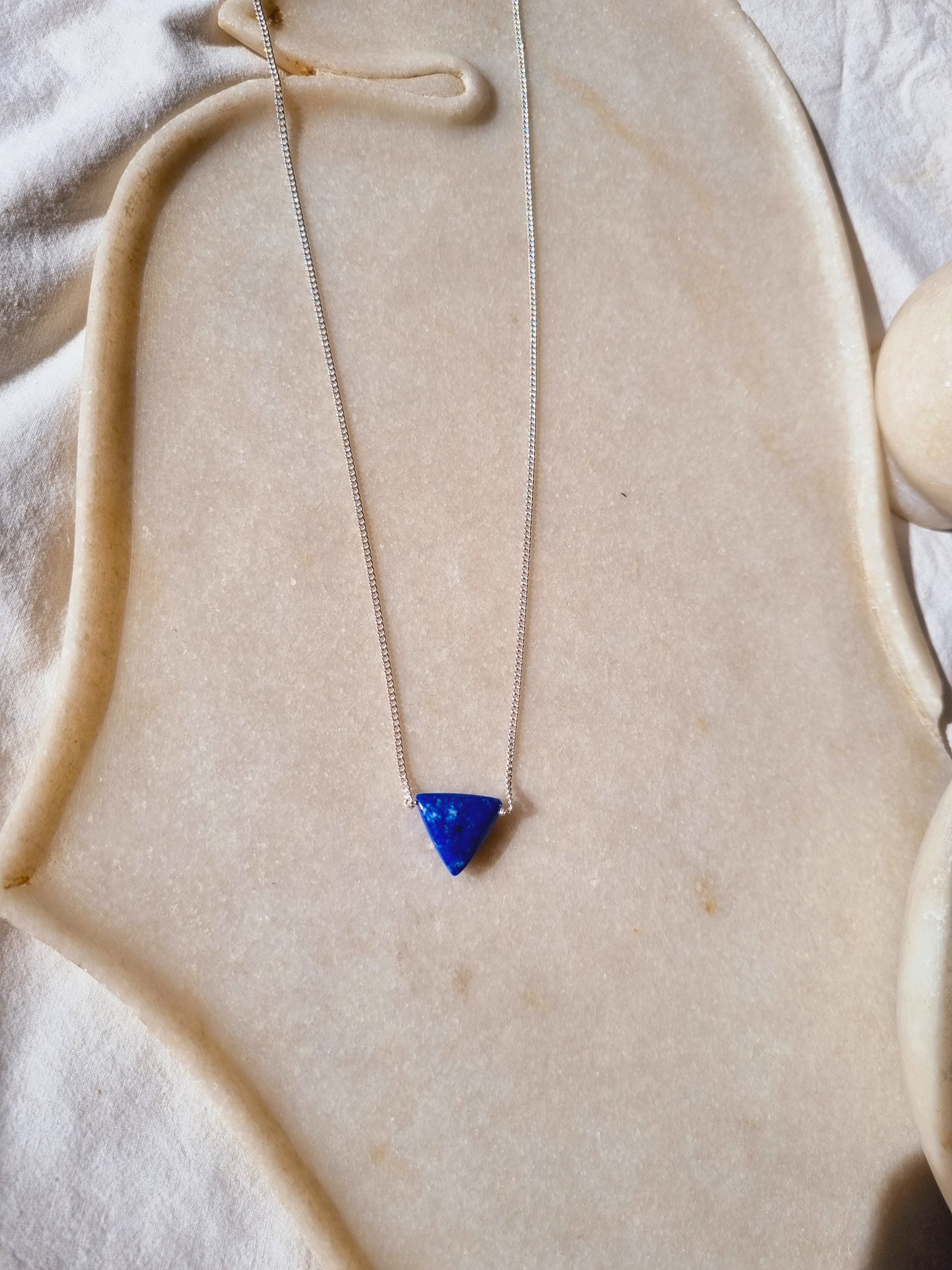 anya - Lapis Lazuli Men's Tikona Pendant