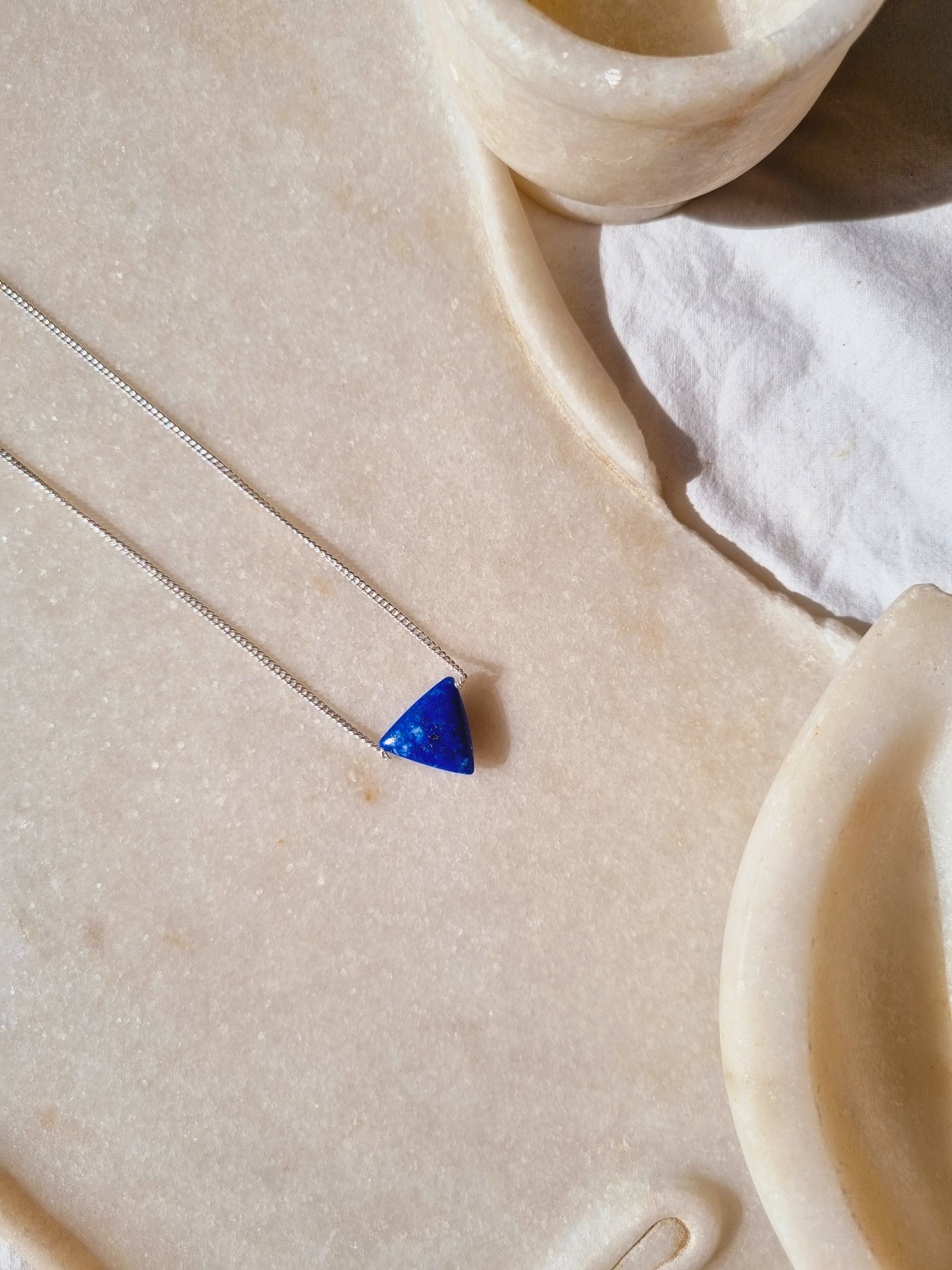 anya - Lapis Lazuli Men's Tikona Pendant
