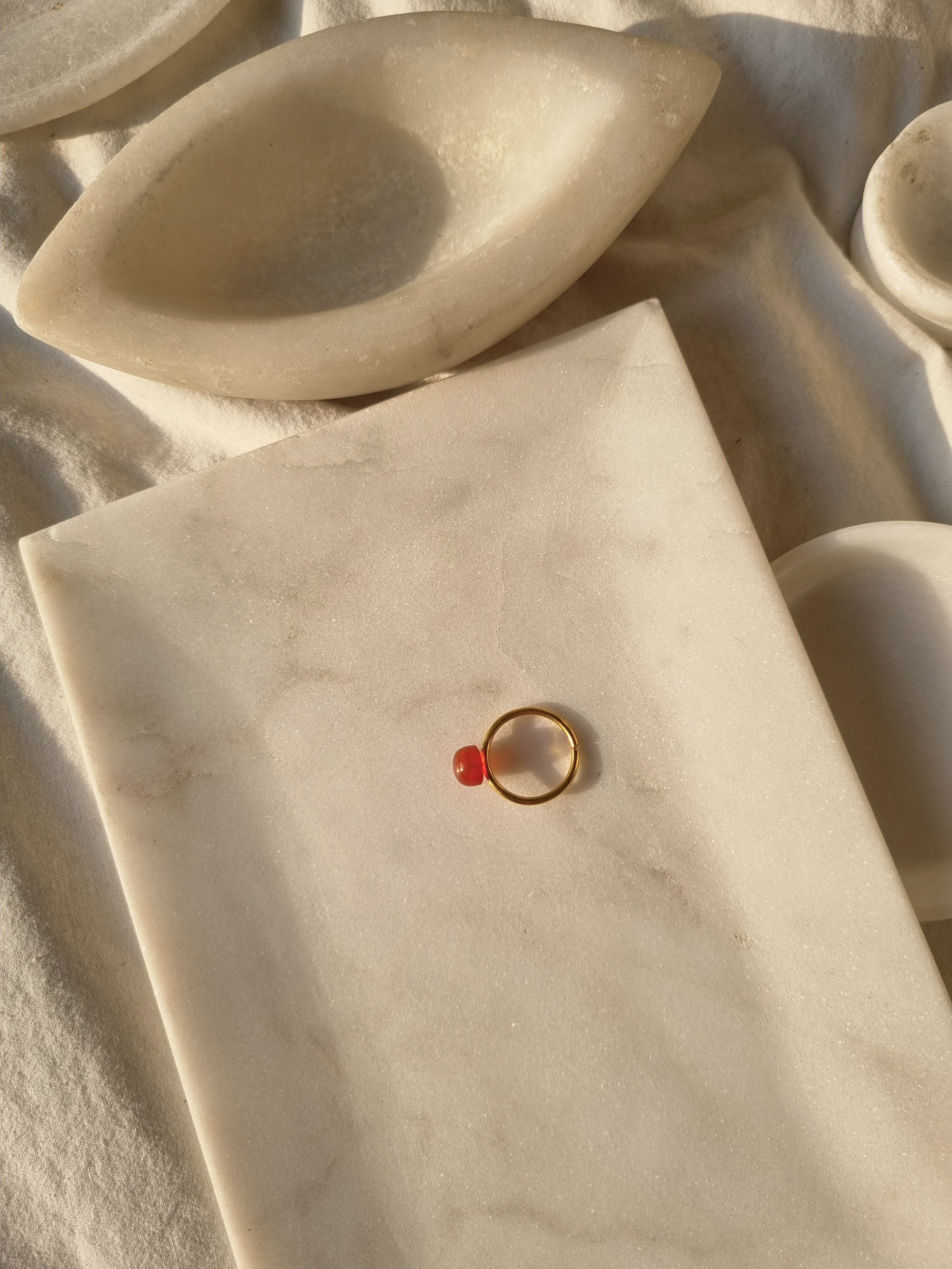 bhumi - Carnelian Mood Ring