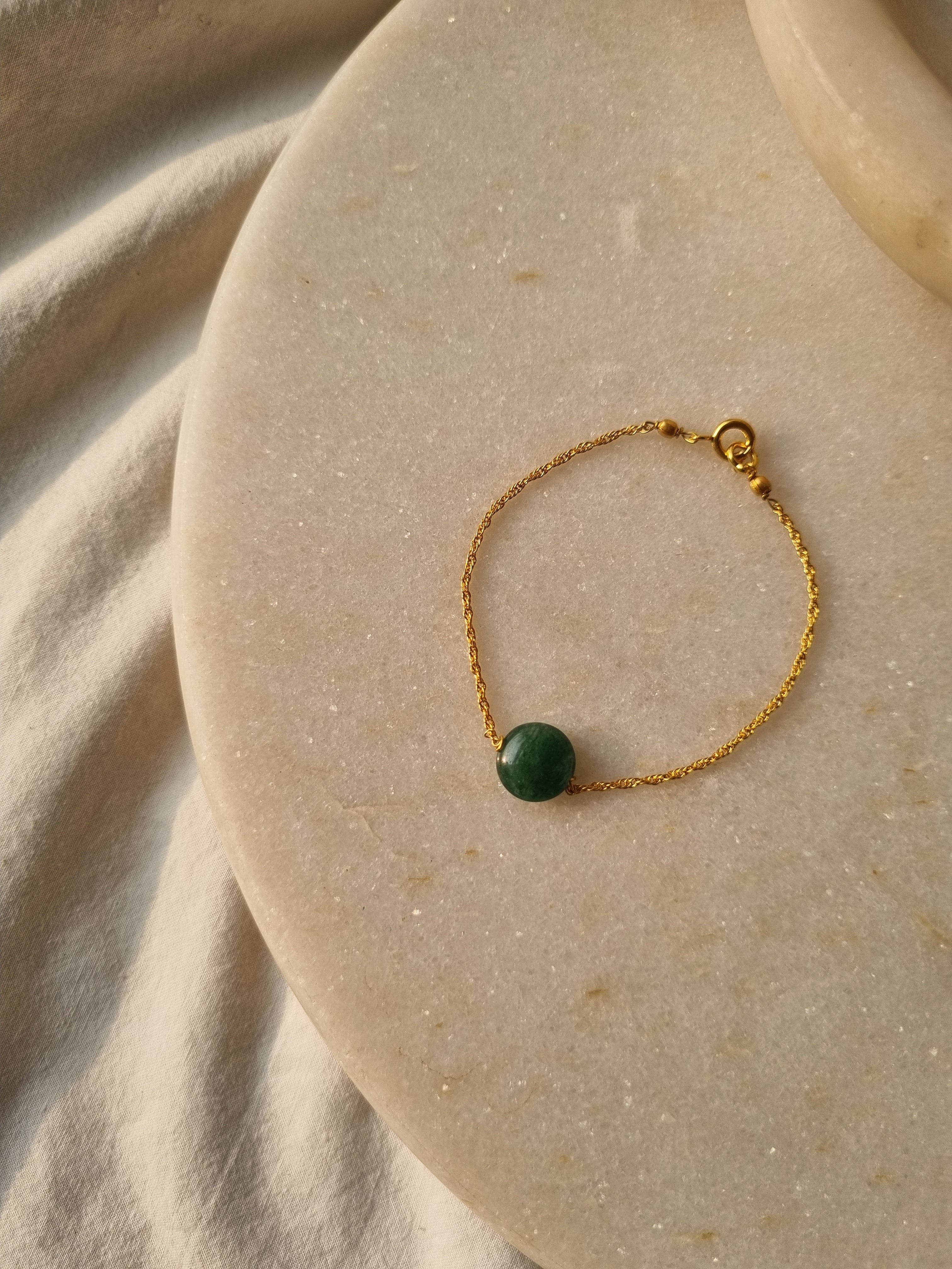 vatam - Green Aventurine Round Bracelet