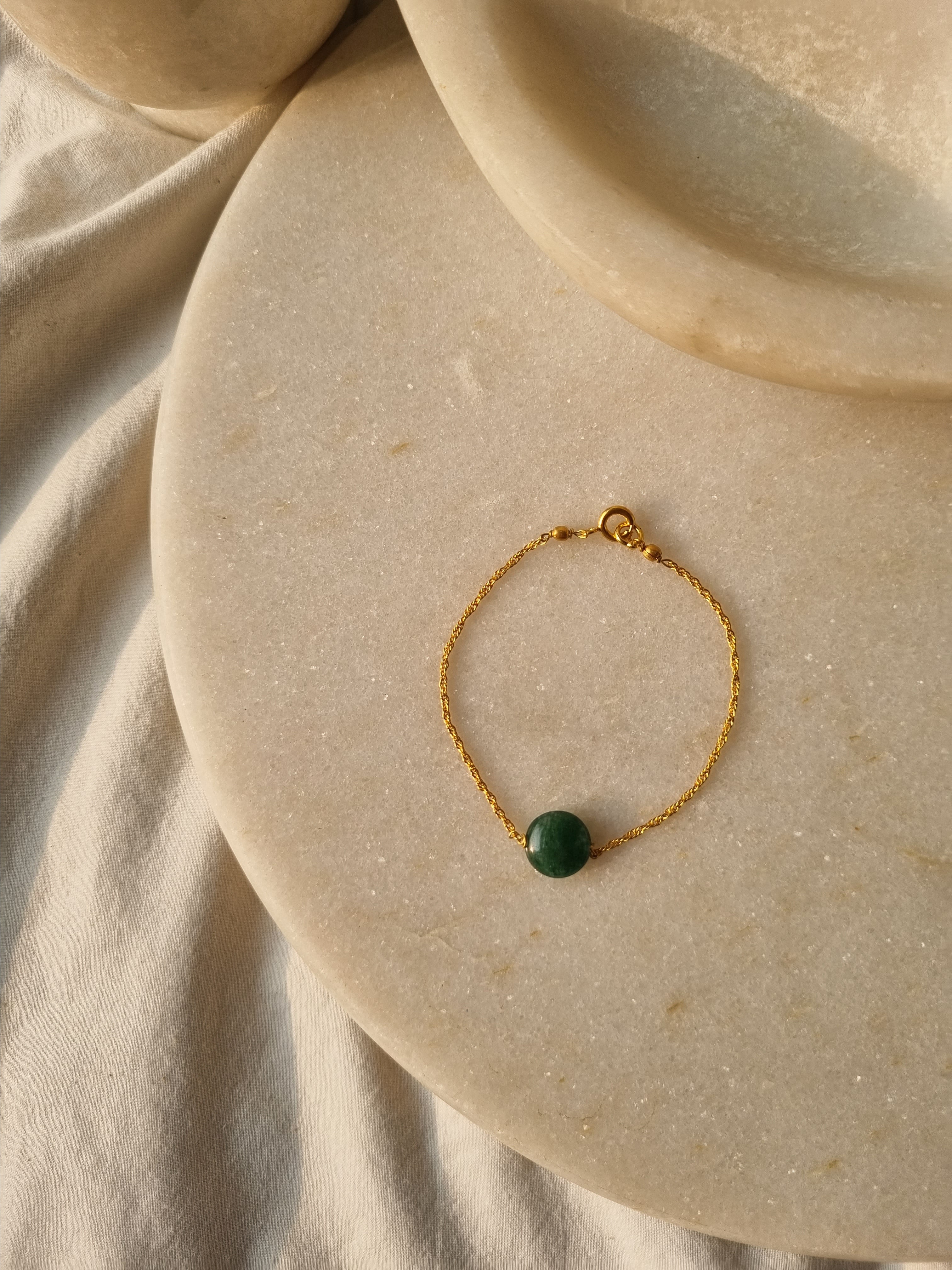 vatam - Green Aventurine Round Bracelet