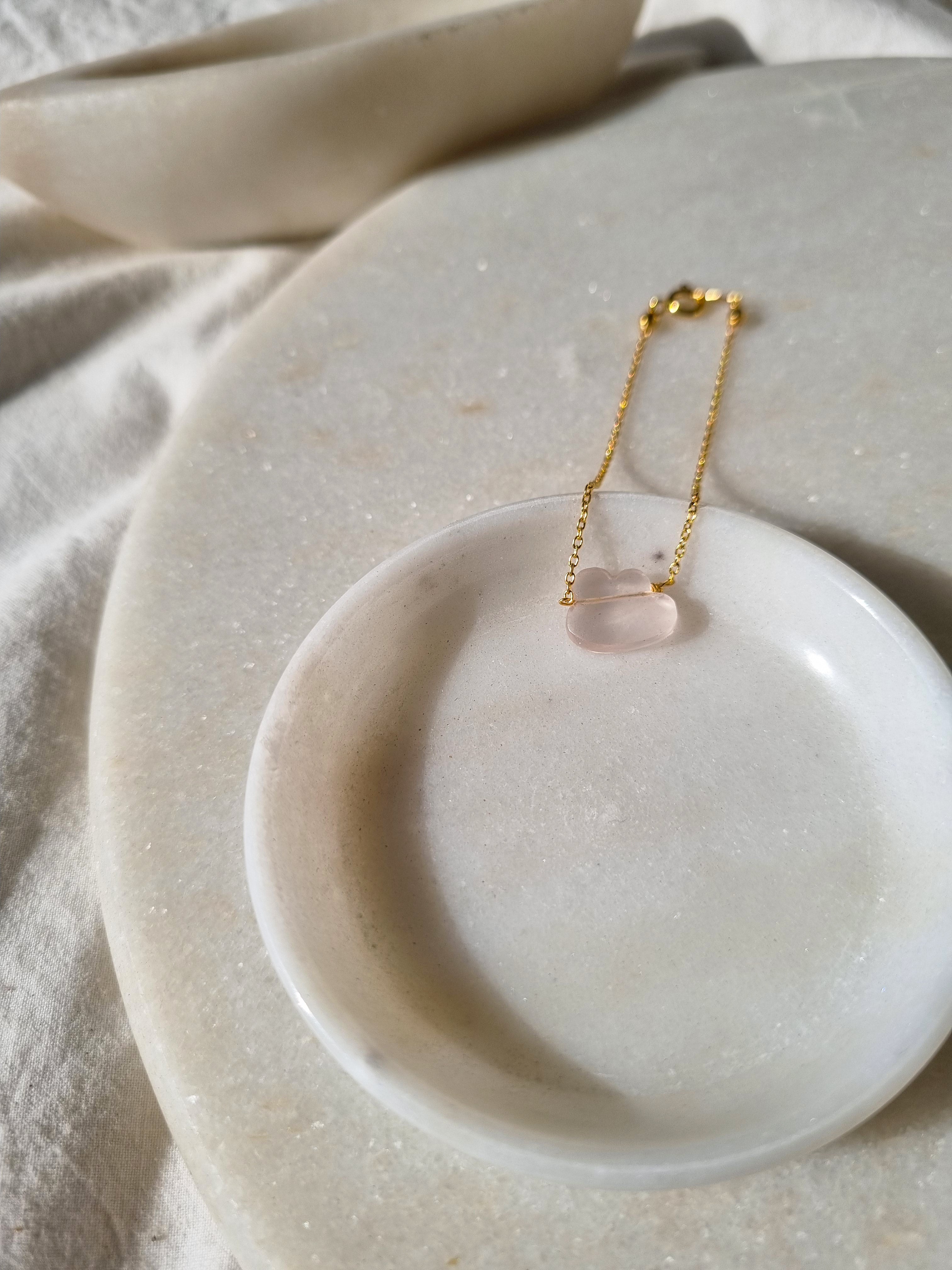 amegh - Rose quartz Cloud Bracelet