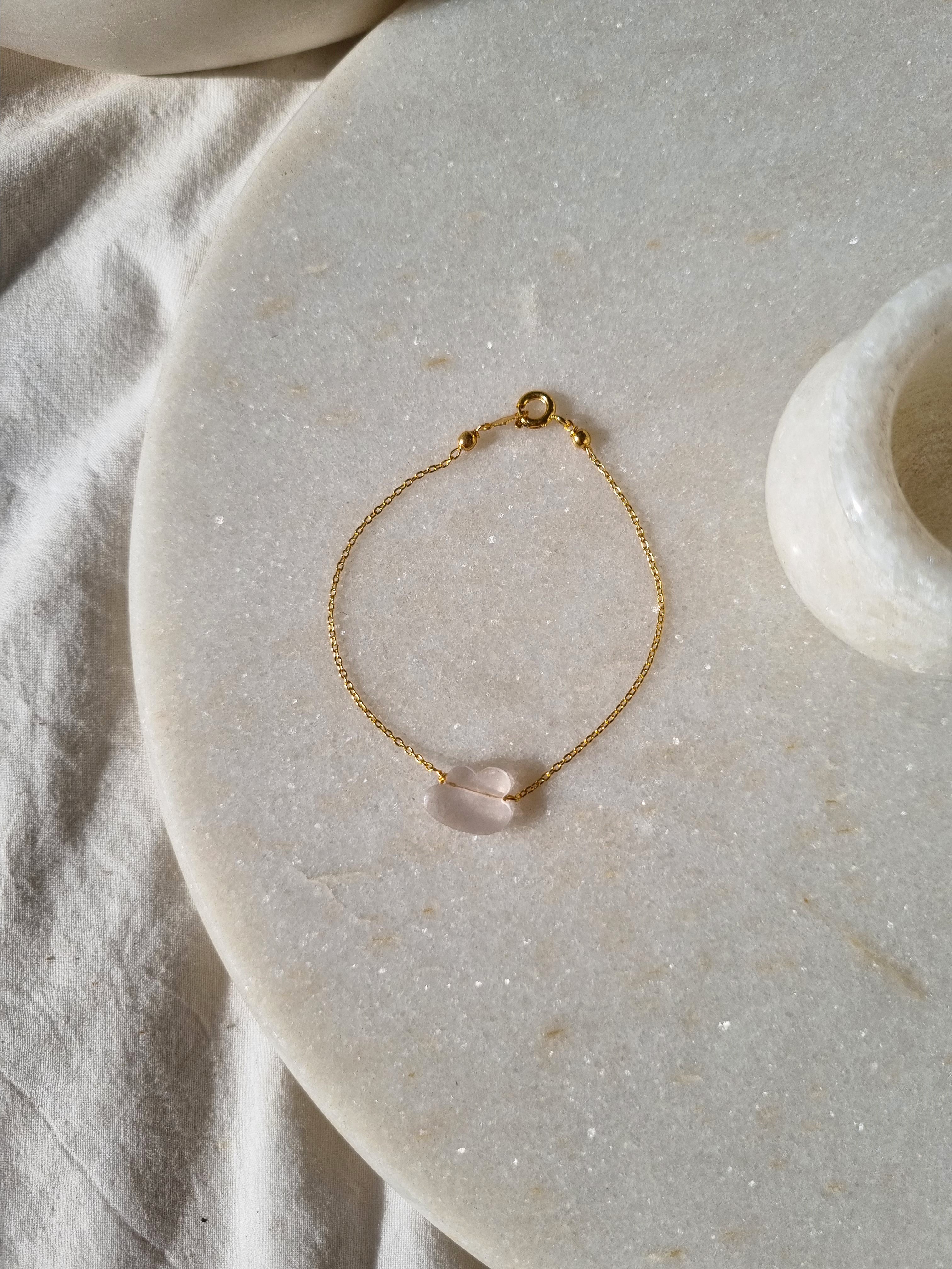 amegh - Rose quartz Cloud Bracelet