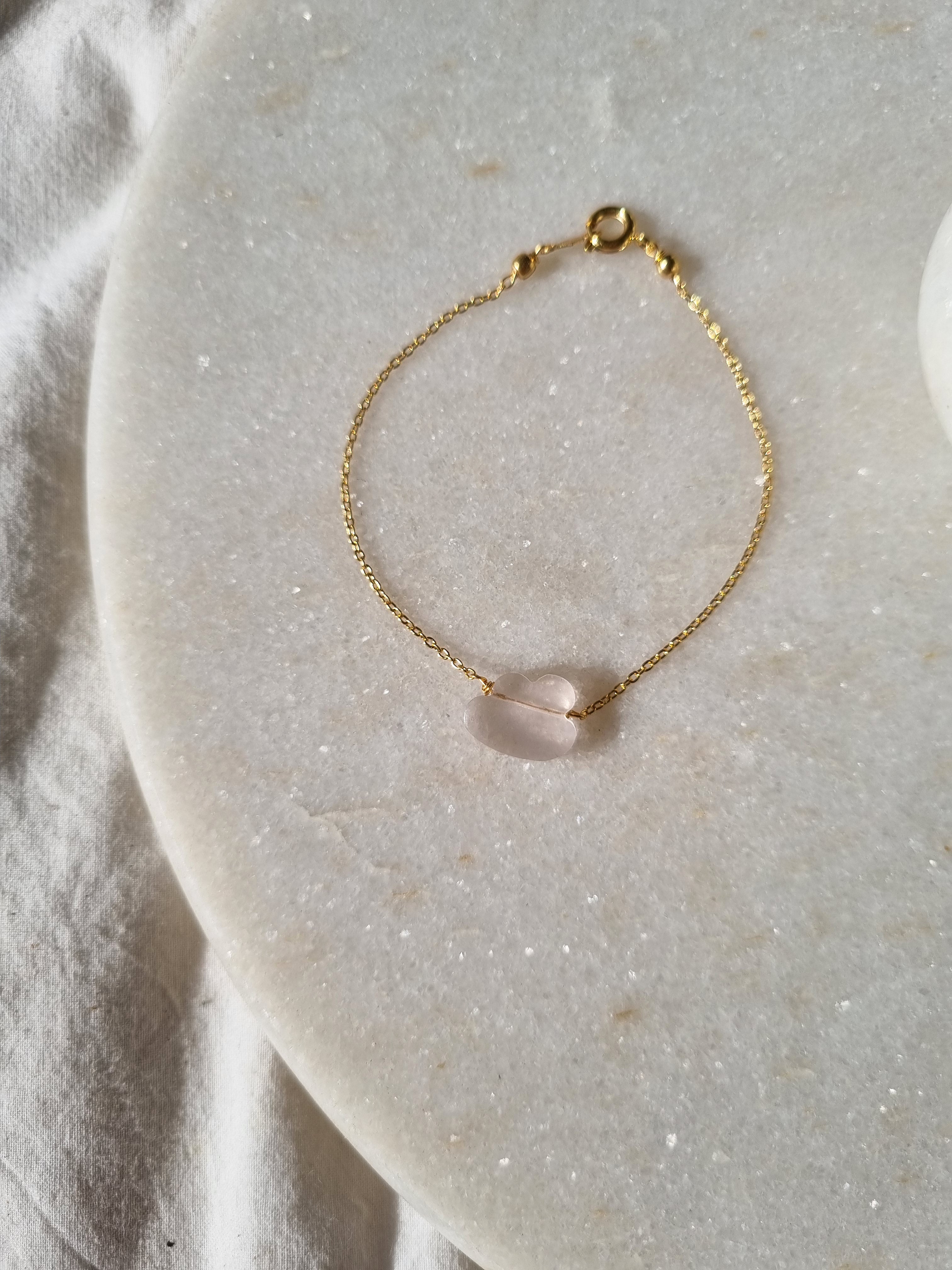 amegh - Rose quartz Cloud Bracelet