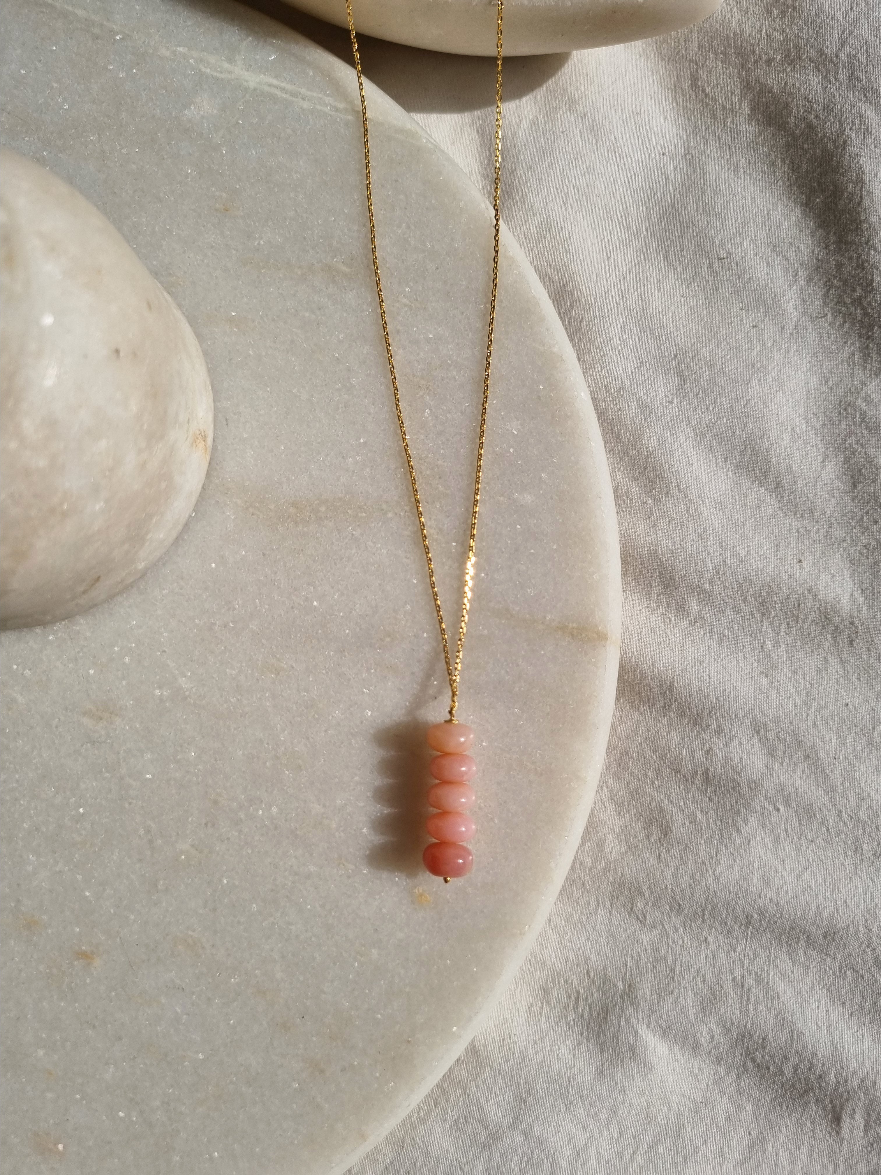 lasso - Pink Opal Baati Pendant
