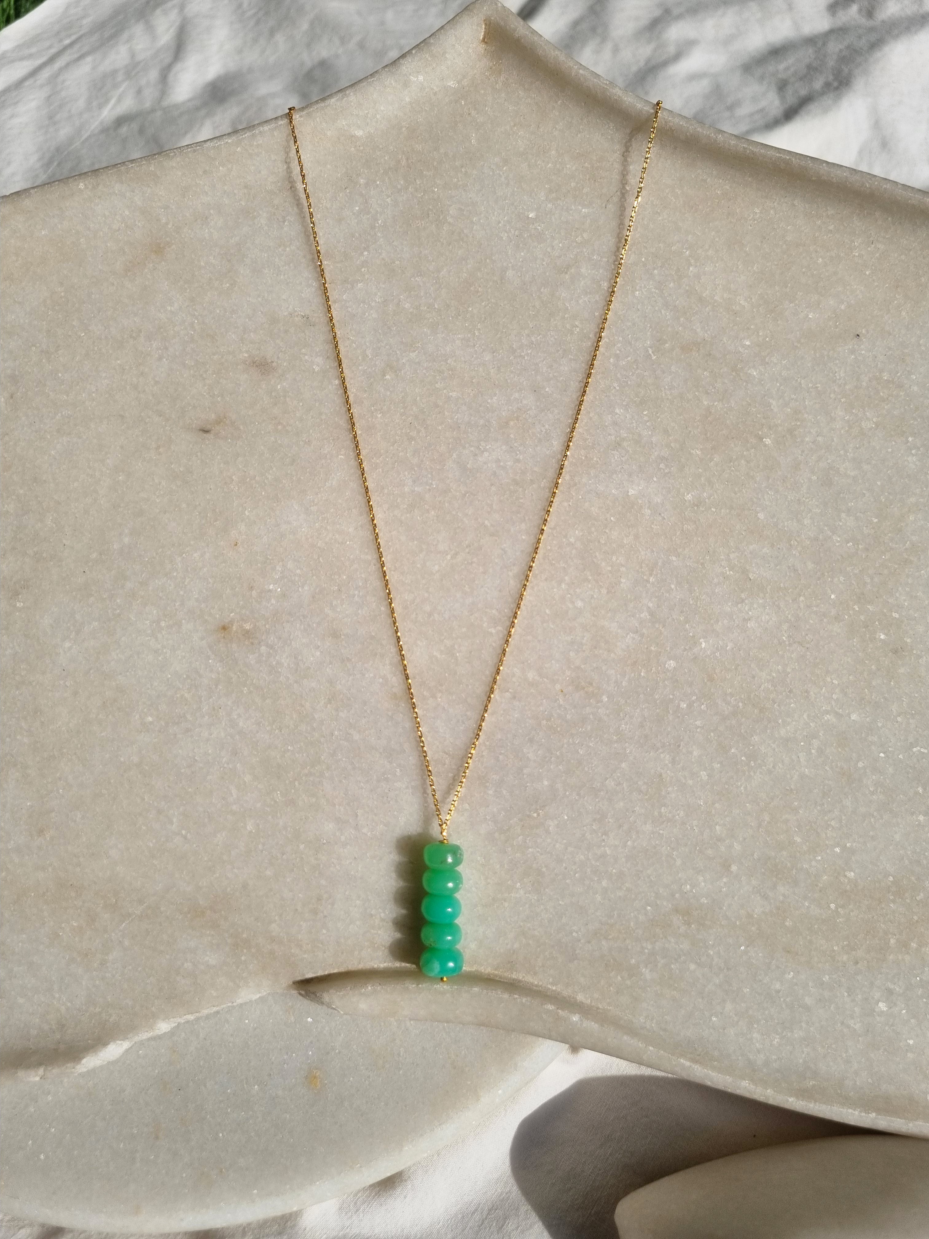 lasso - Chrysoprase Baati Pendant