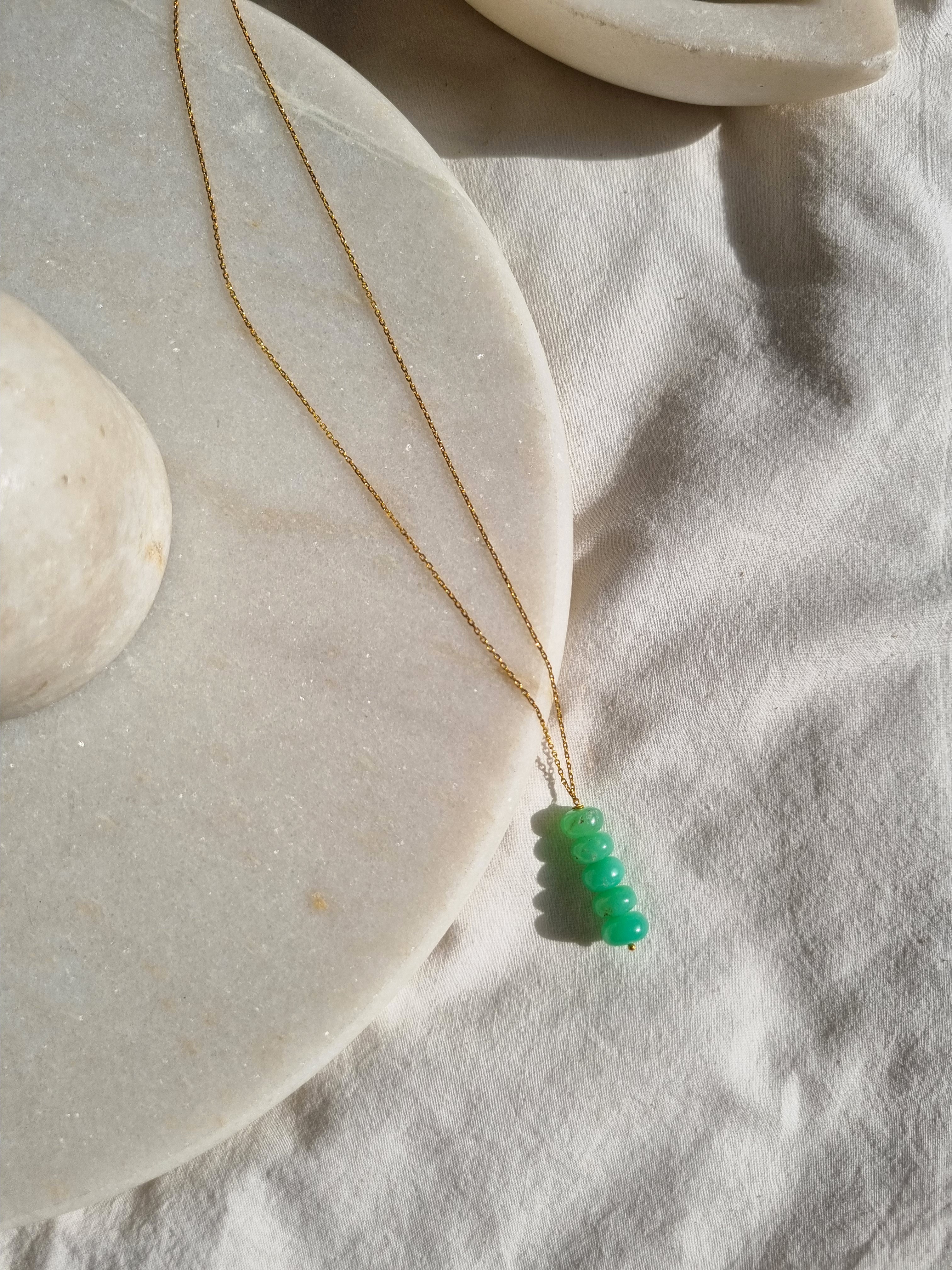 lasso - Chrysoprase Baati Pendant