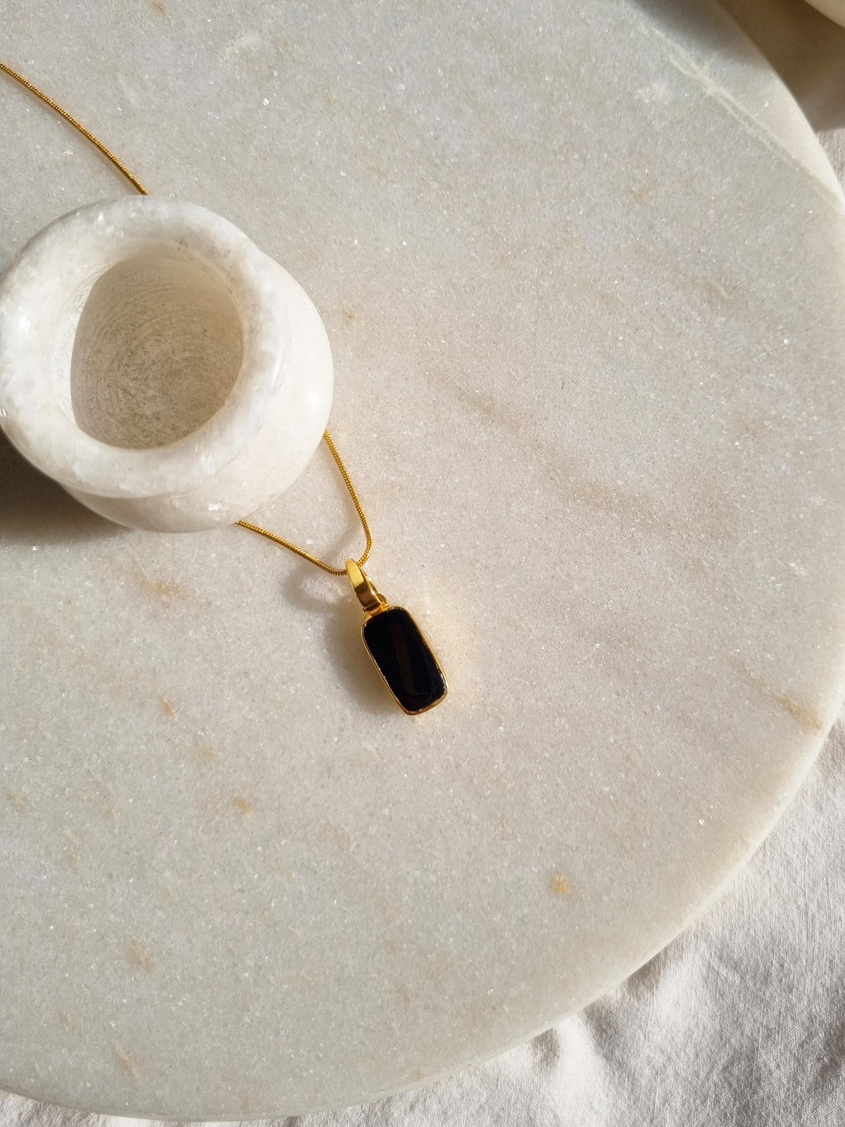 kosha - Black Onyx Boxy Men's Pendant