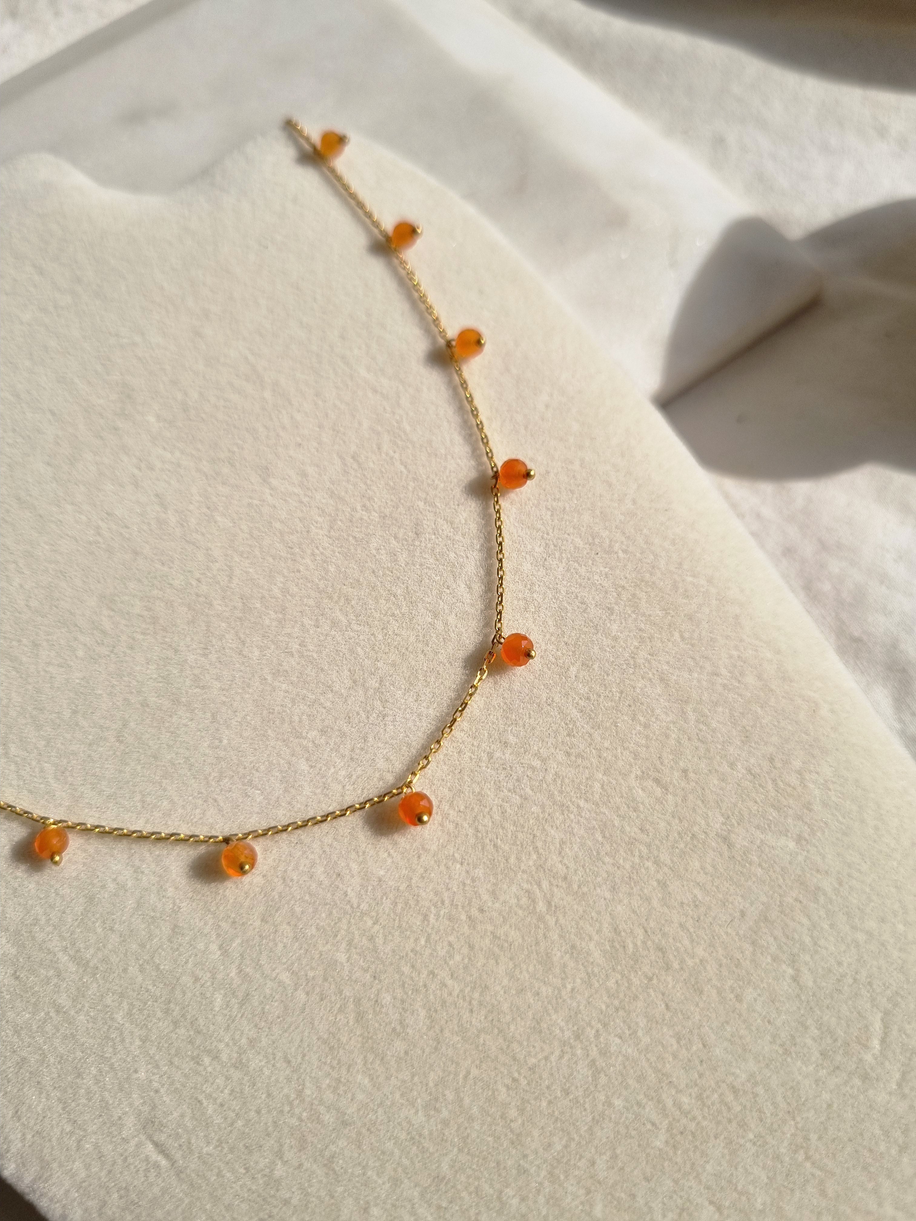apit - Carnelian Baati Drop choker