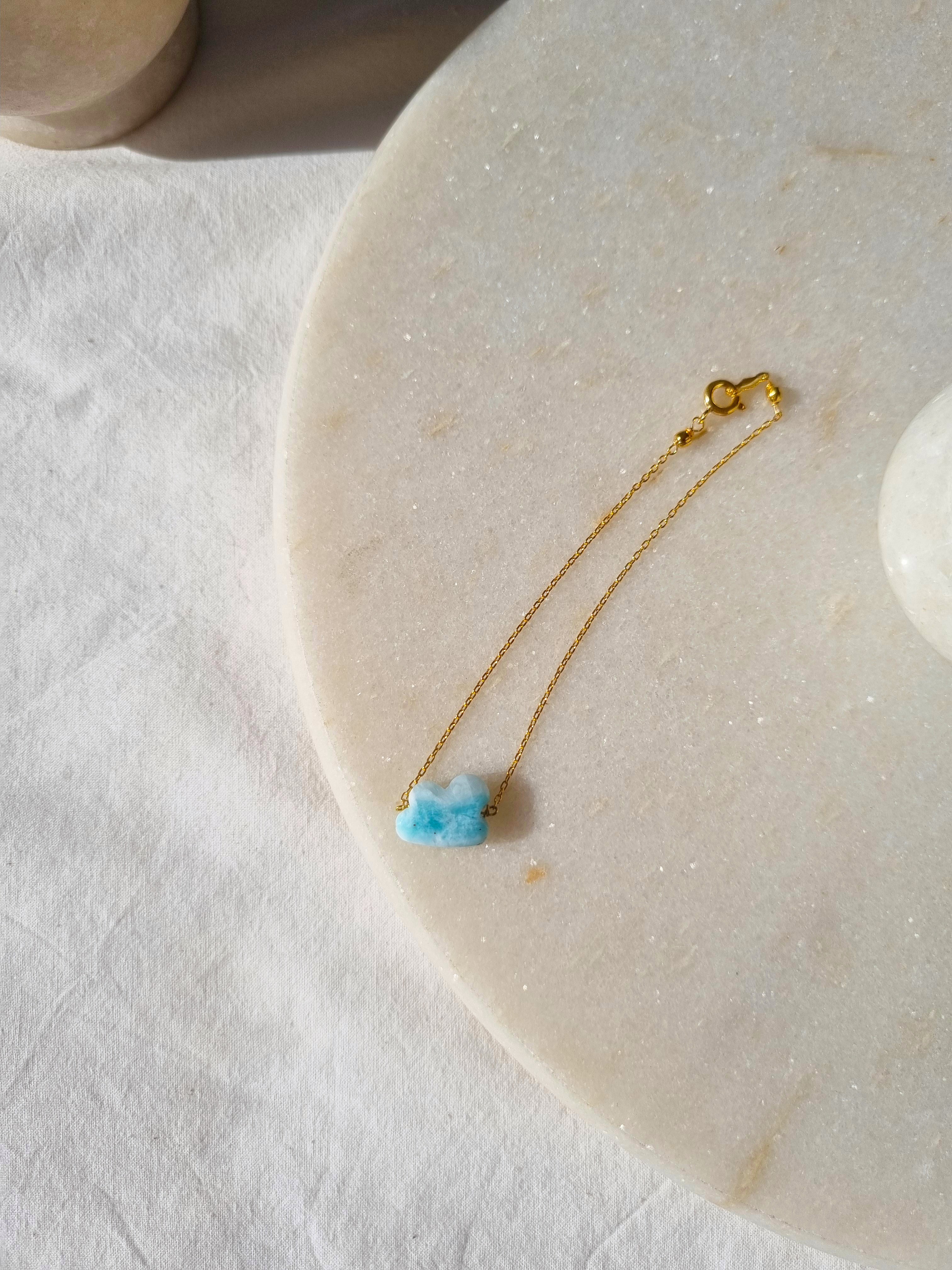 amegh - Larimar Cloud Bracelet