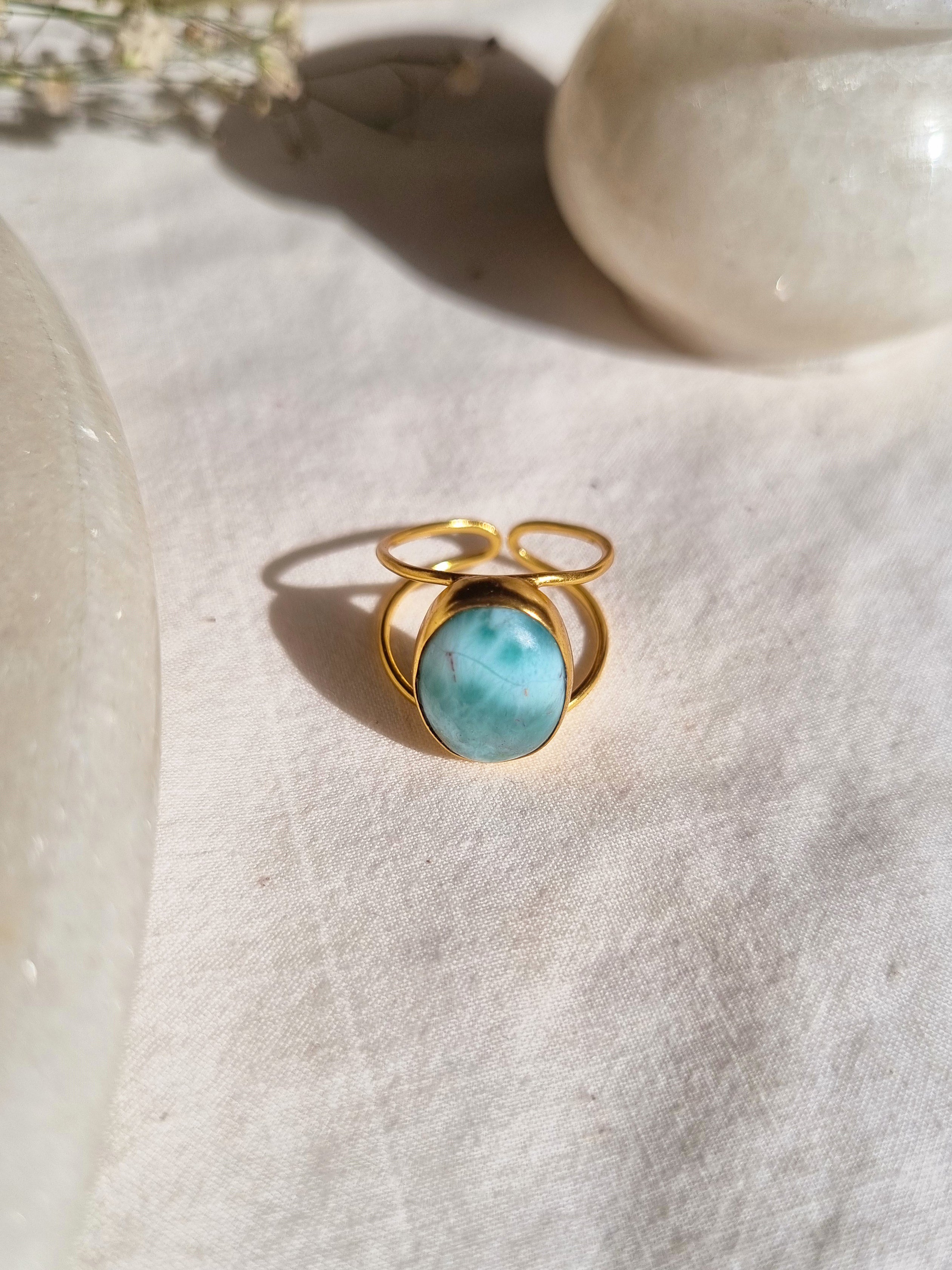 olivia - Larimar Ring