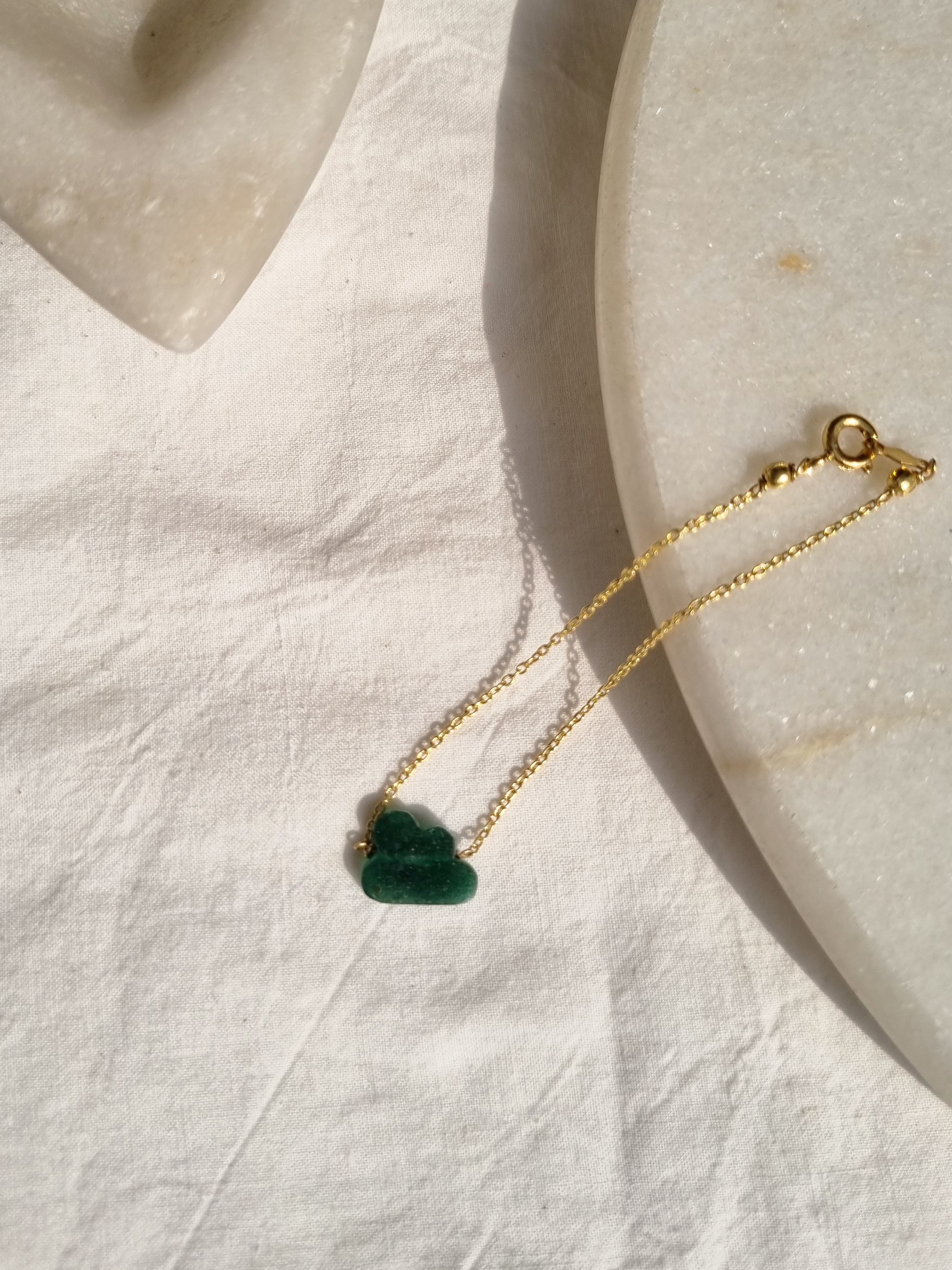 amegh - Green Aventurine Cloud Bracelet