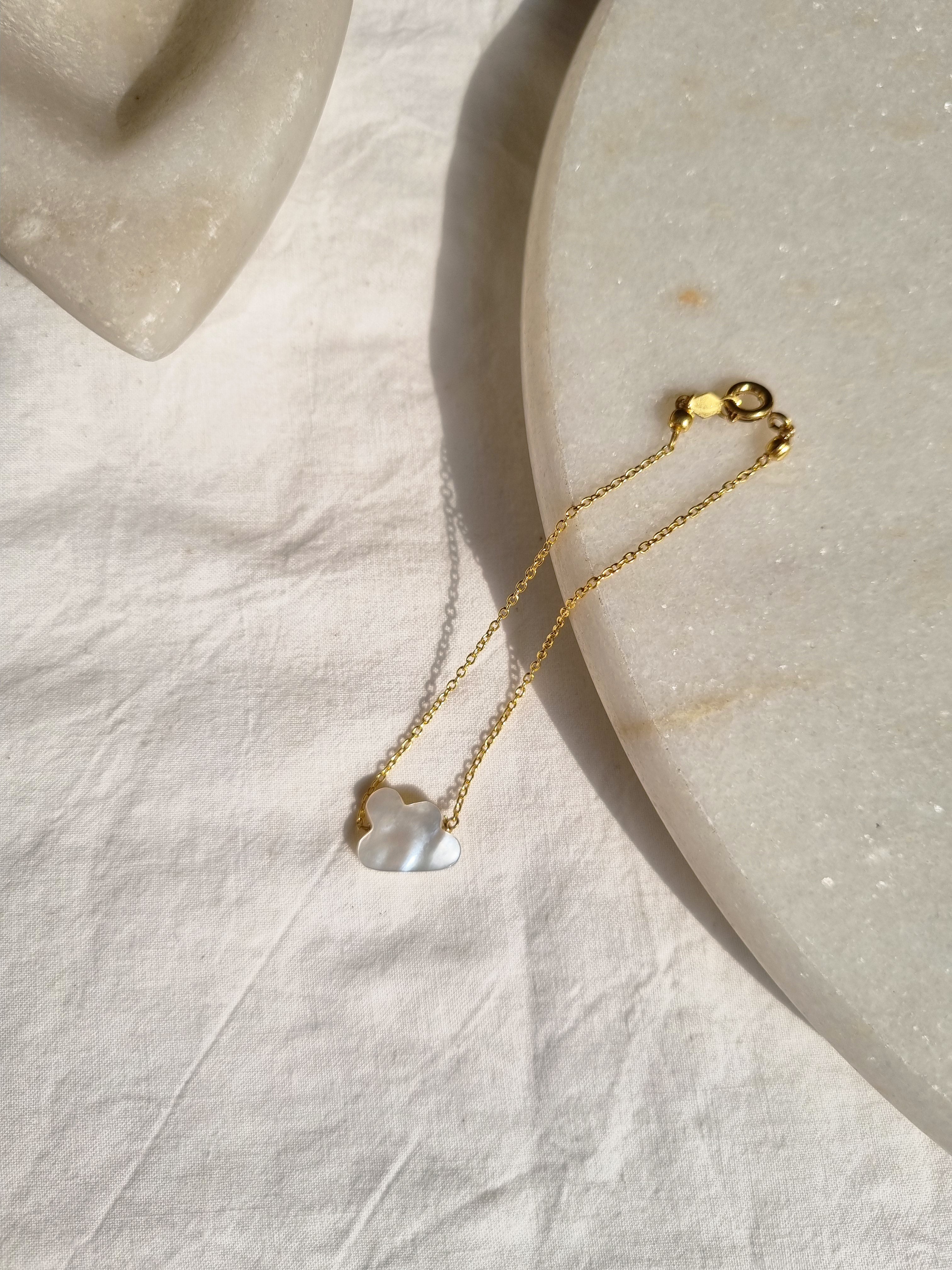 amegh - Mother of Pearl Cloud Bracelet