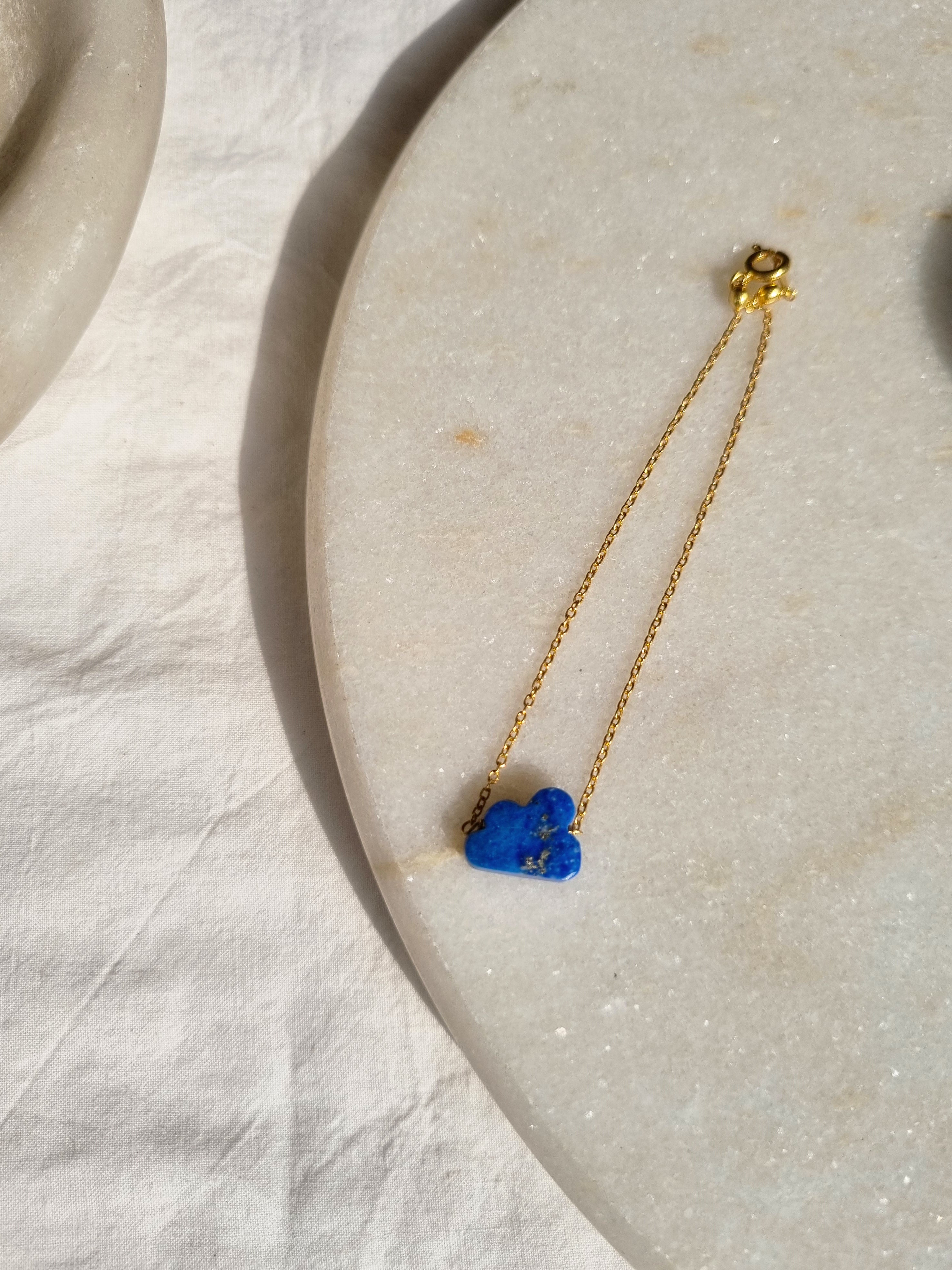 amegh - Lapis Lazuli Cloud Bracelet