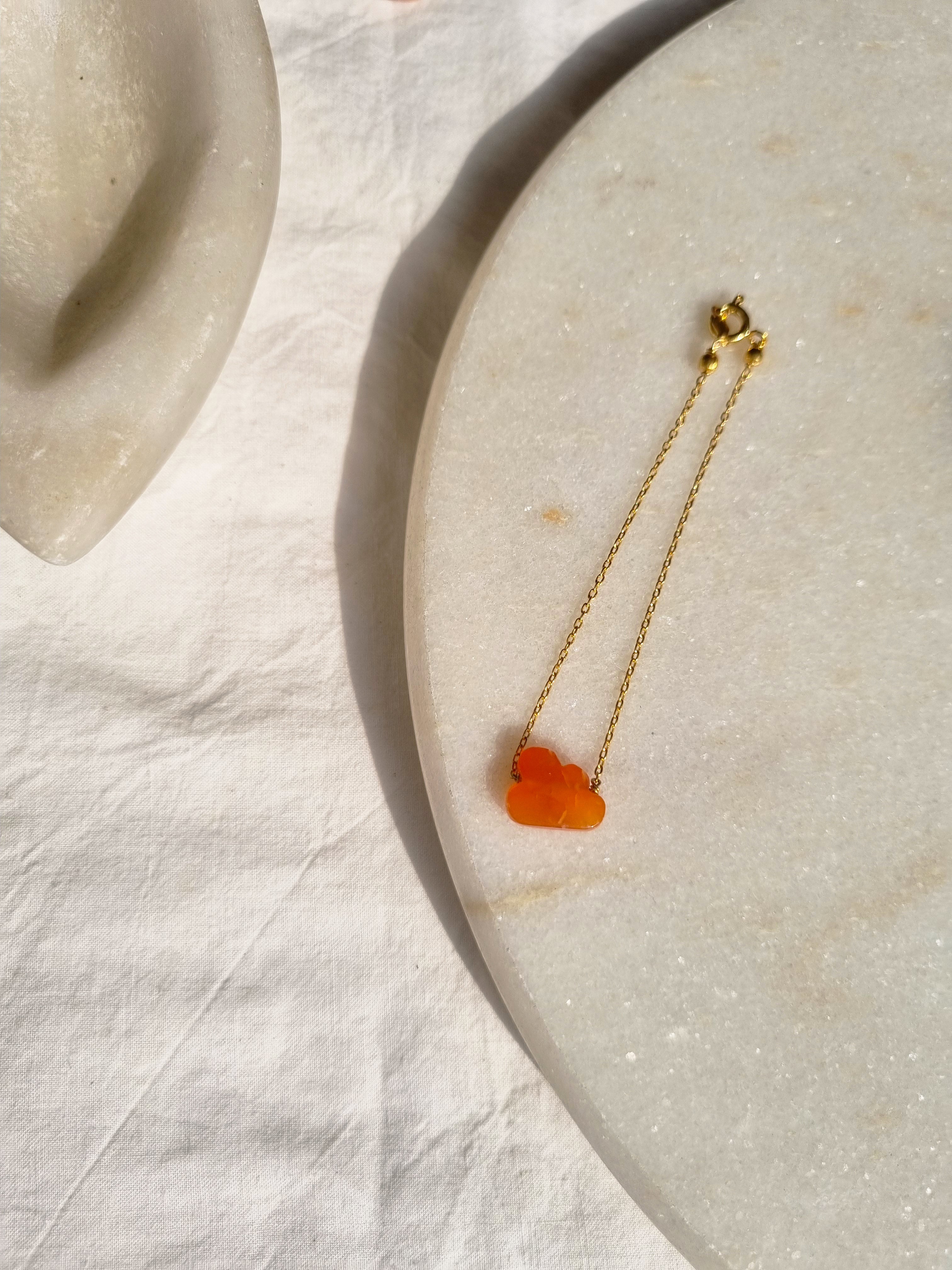 amegh - Carnelian Cloud Bracelet