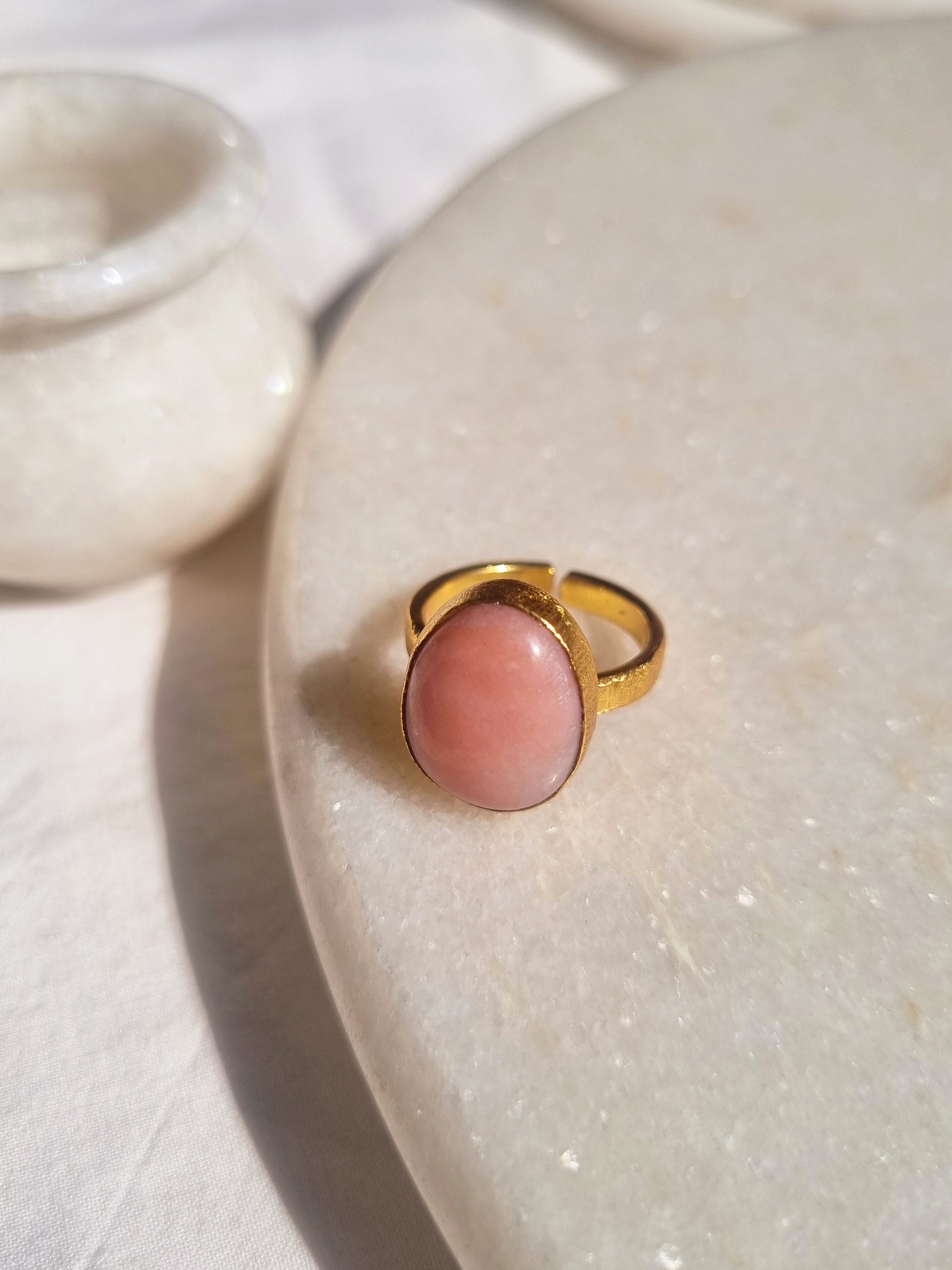 mars - Pink Opal Soul Ring