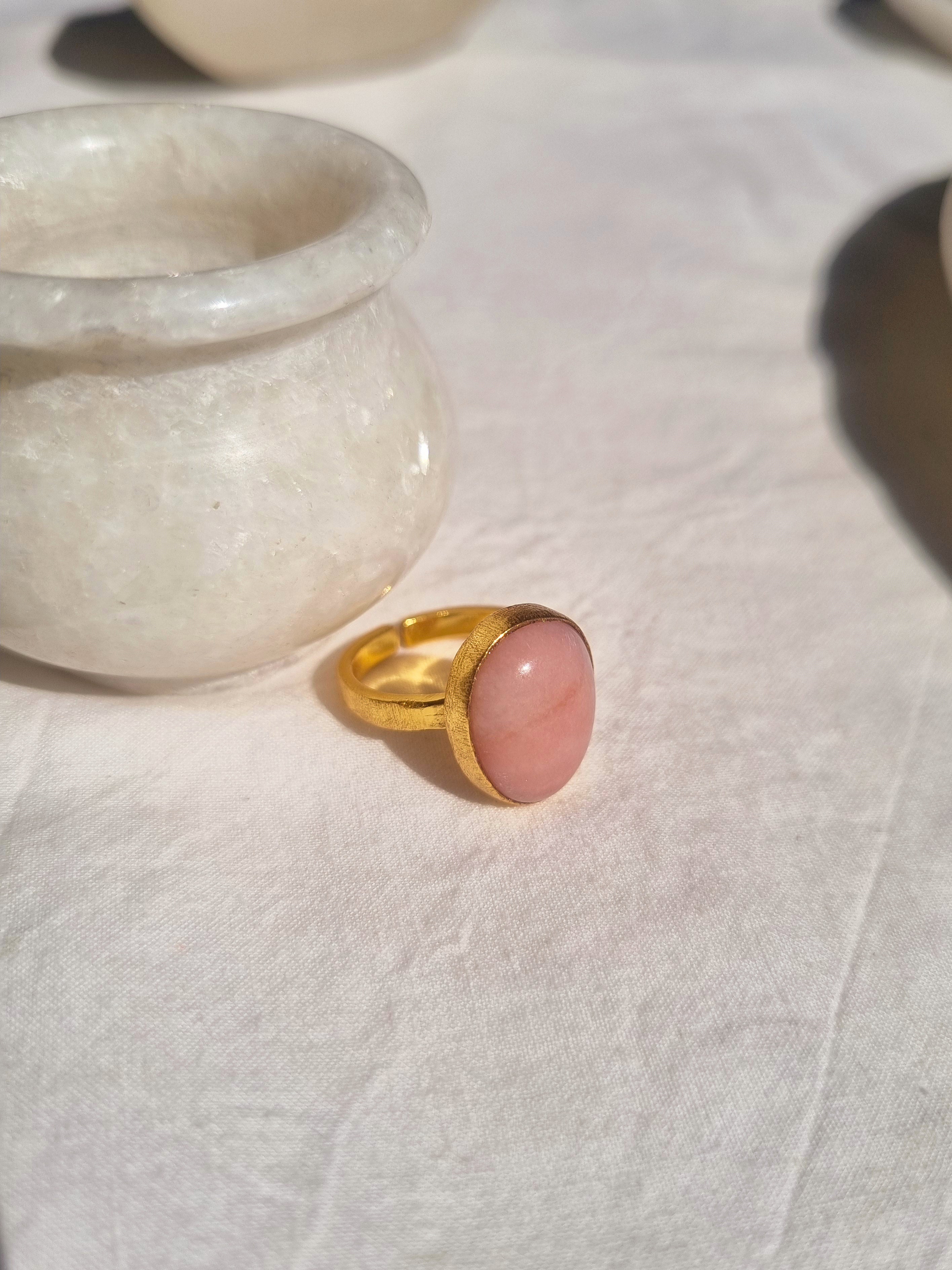 mars - Pink Opal Soul Ring
