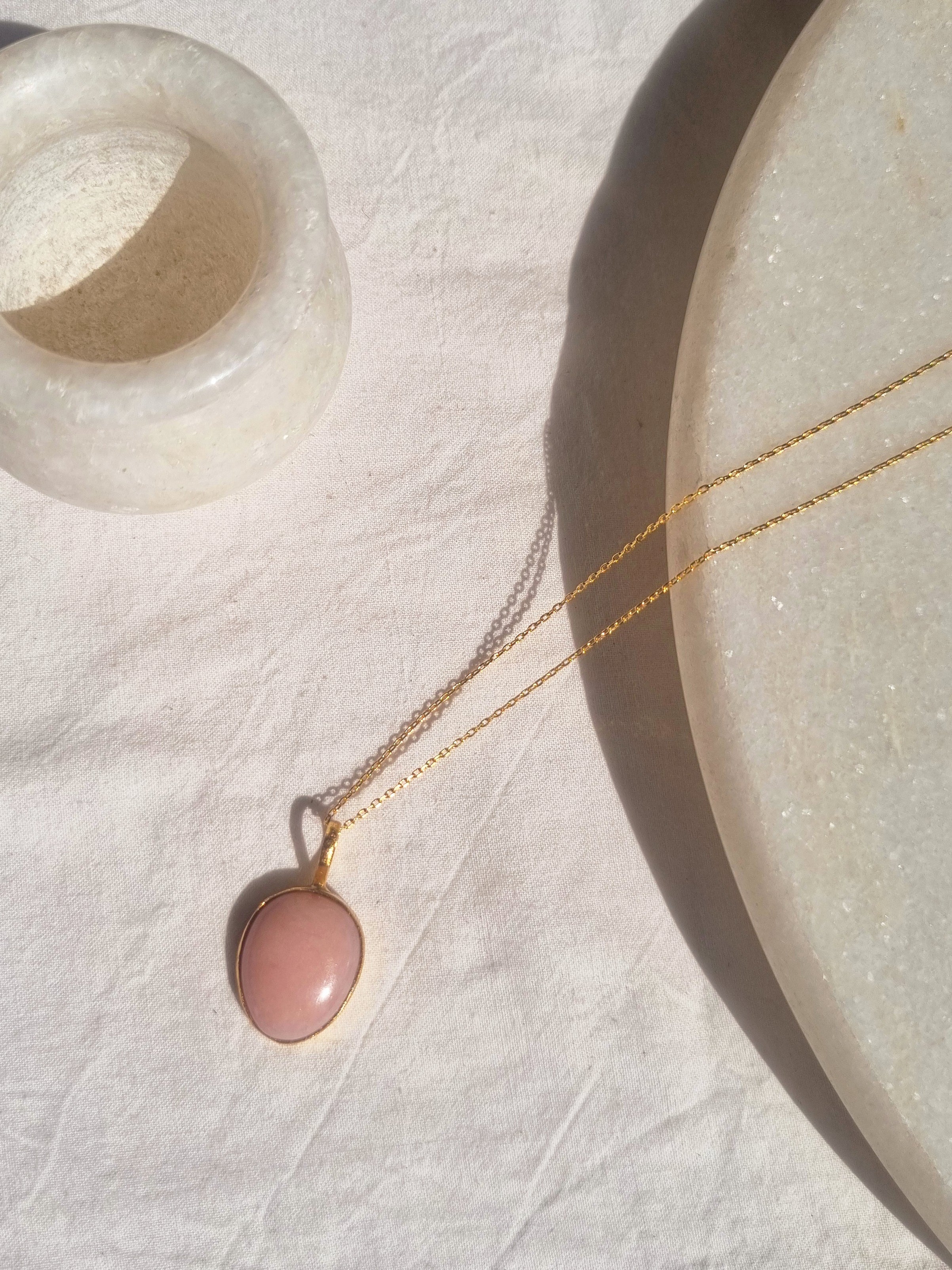 abhya - Pink Opal Soul Pendant