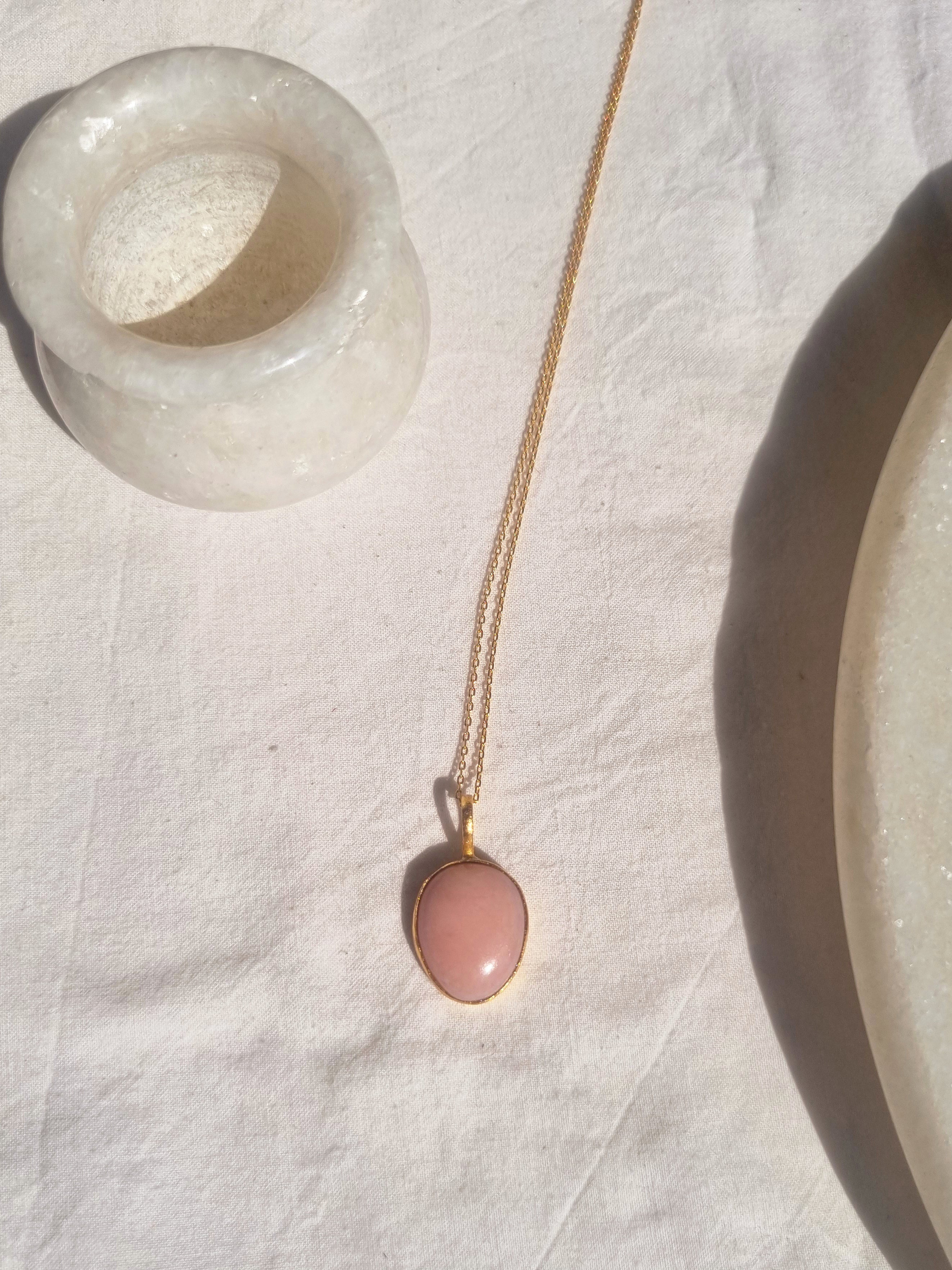 abhya - Pink Opal Soul Pendant