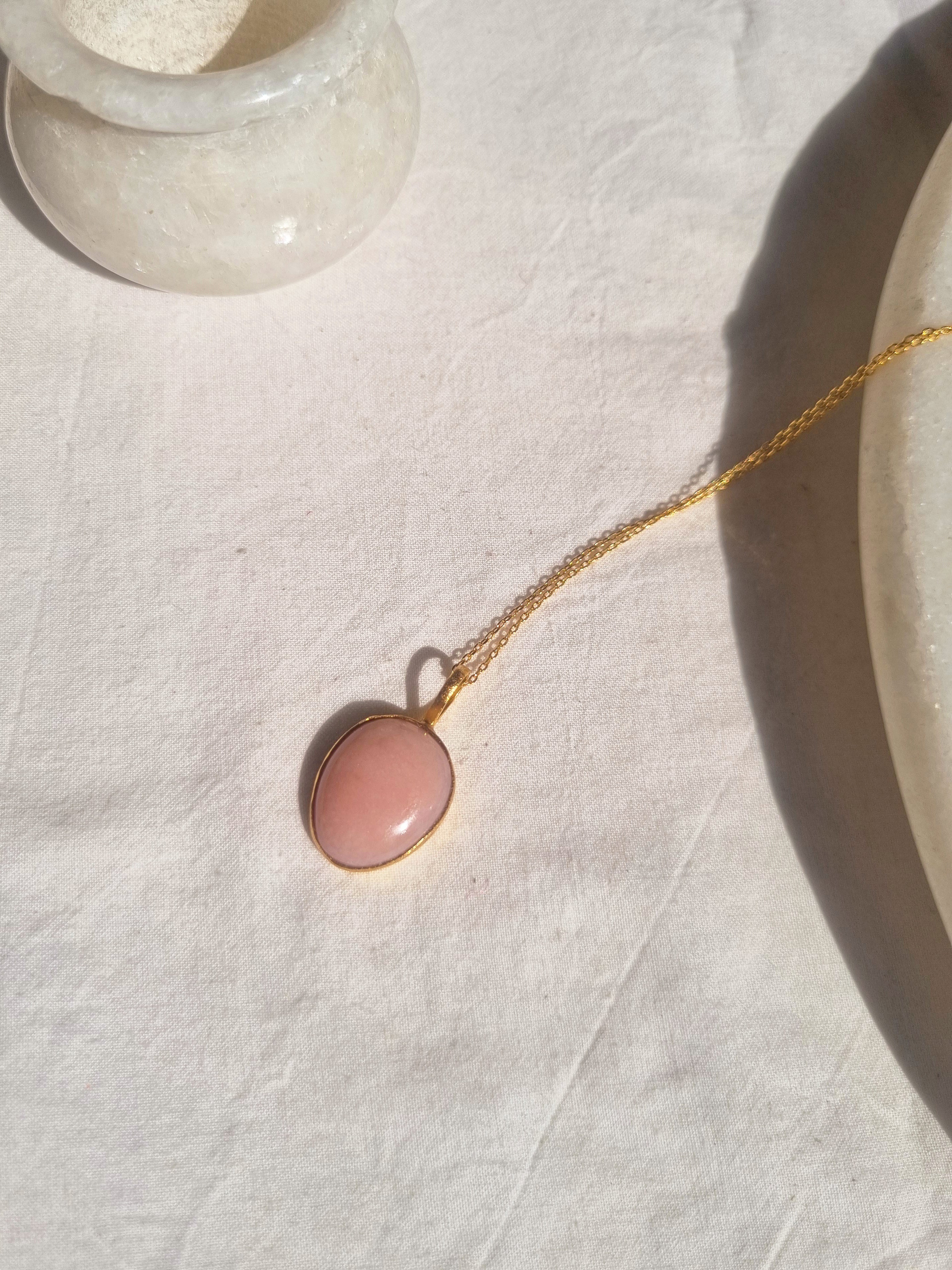 abhya - Pink Opal Soul Pendant