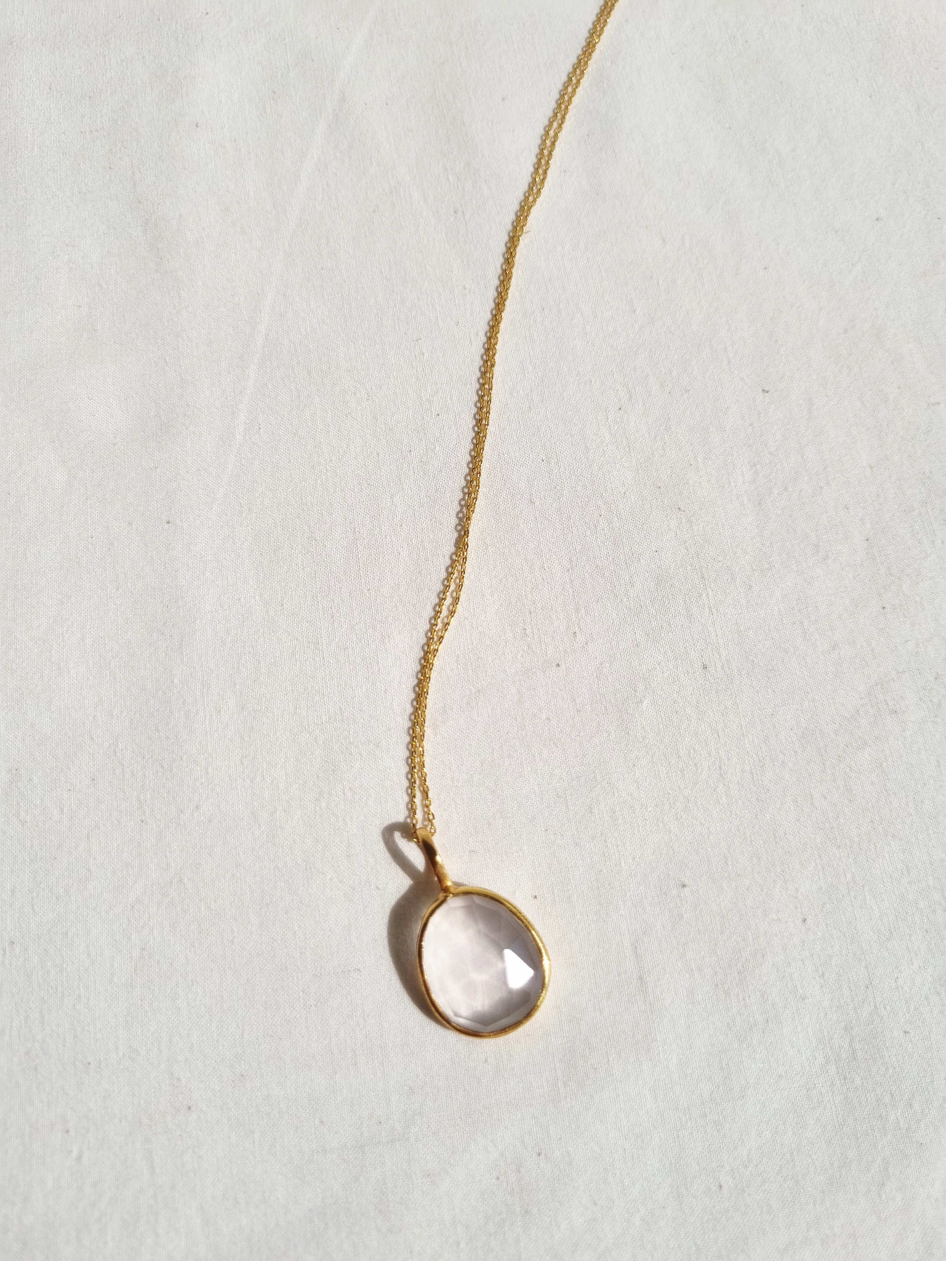 abhya - Rose Quartz Soul Pendant
