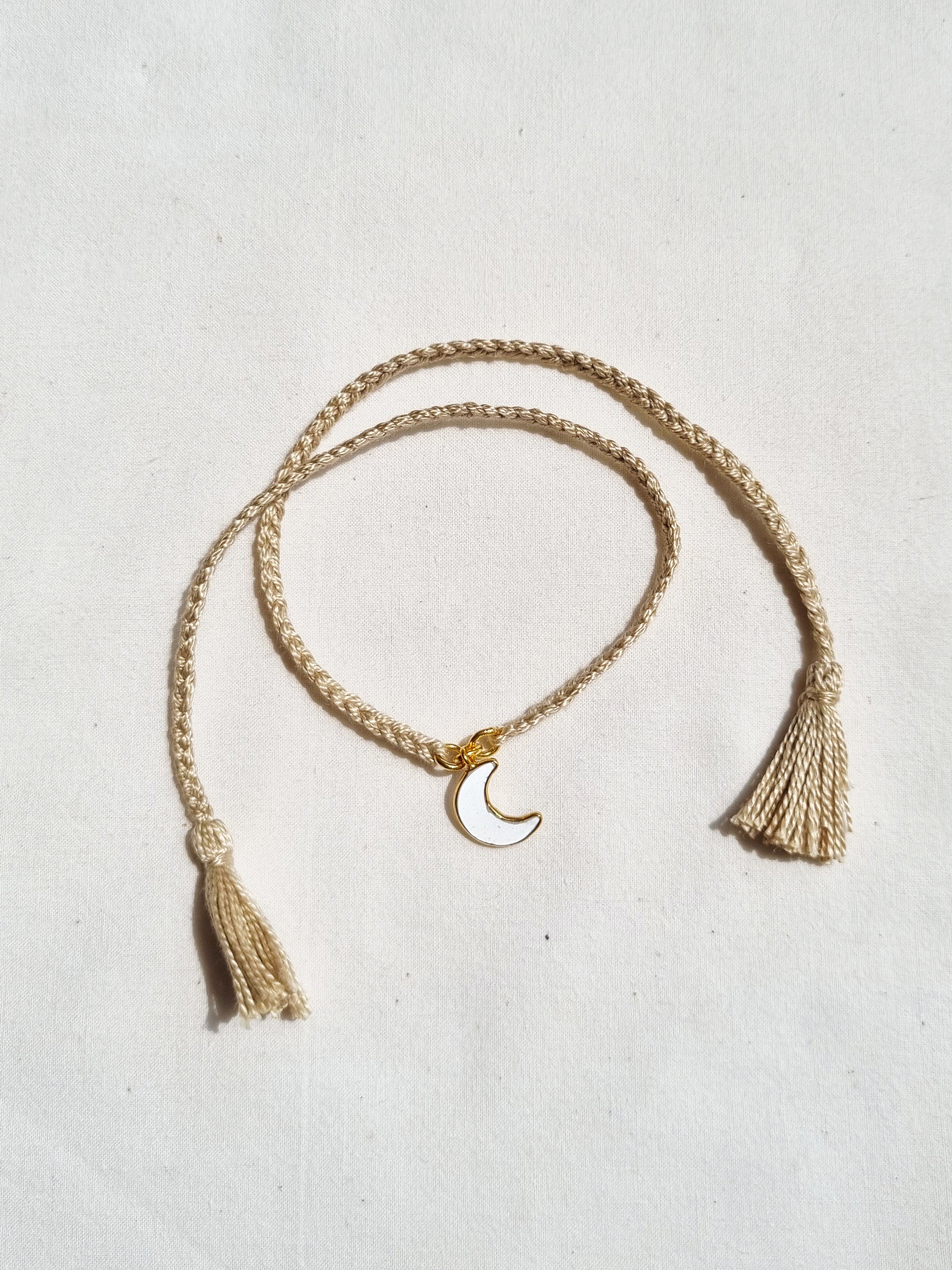 asraya - White Moonstone Luna Charm Rakhi
