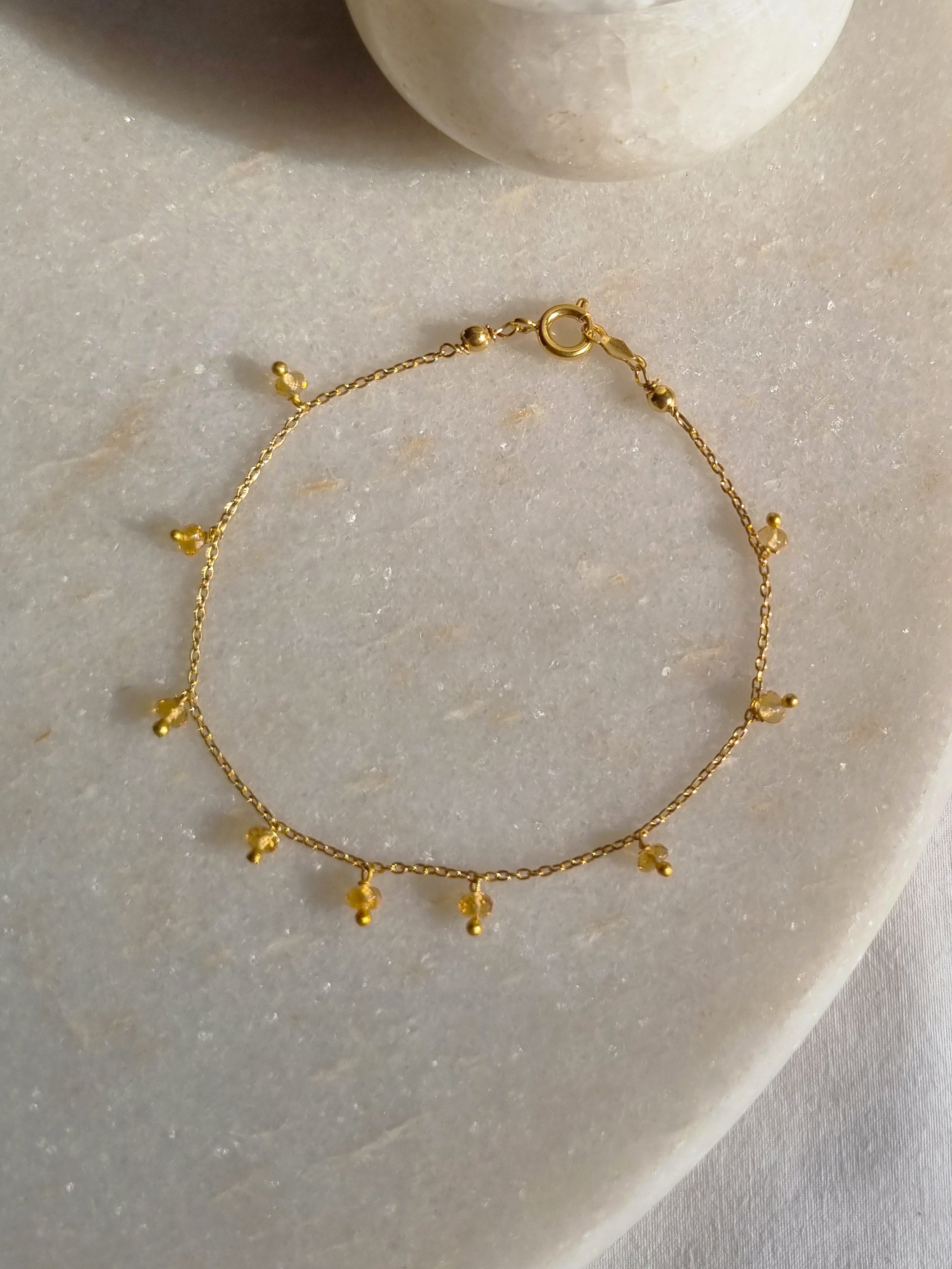apiti- Citrine Baati Drop Bracelet
