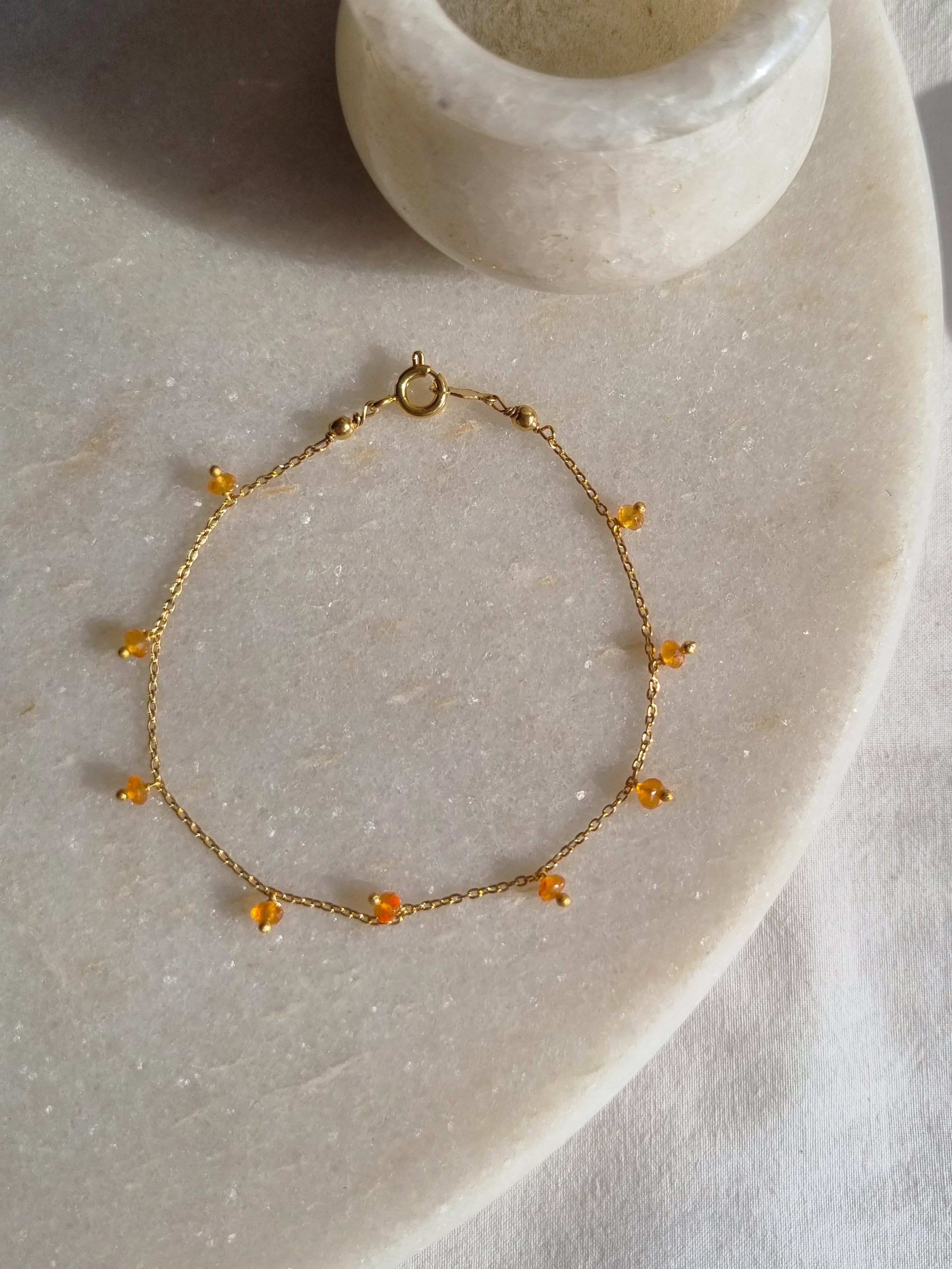 apiti- Carnelian Baati Drop Bracelet