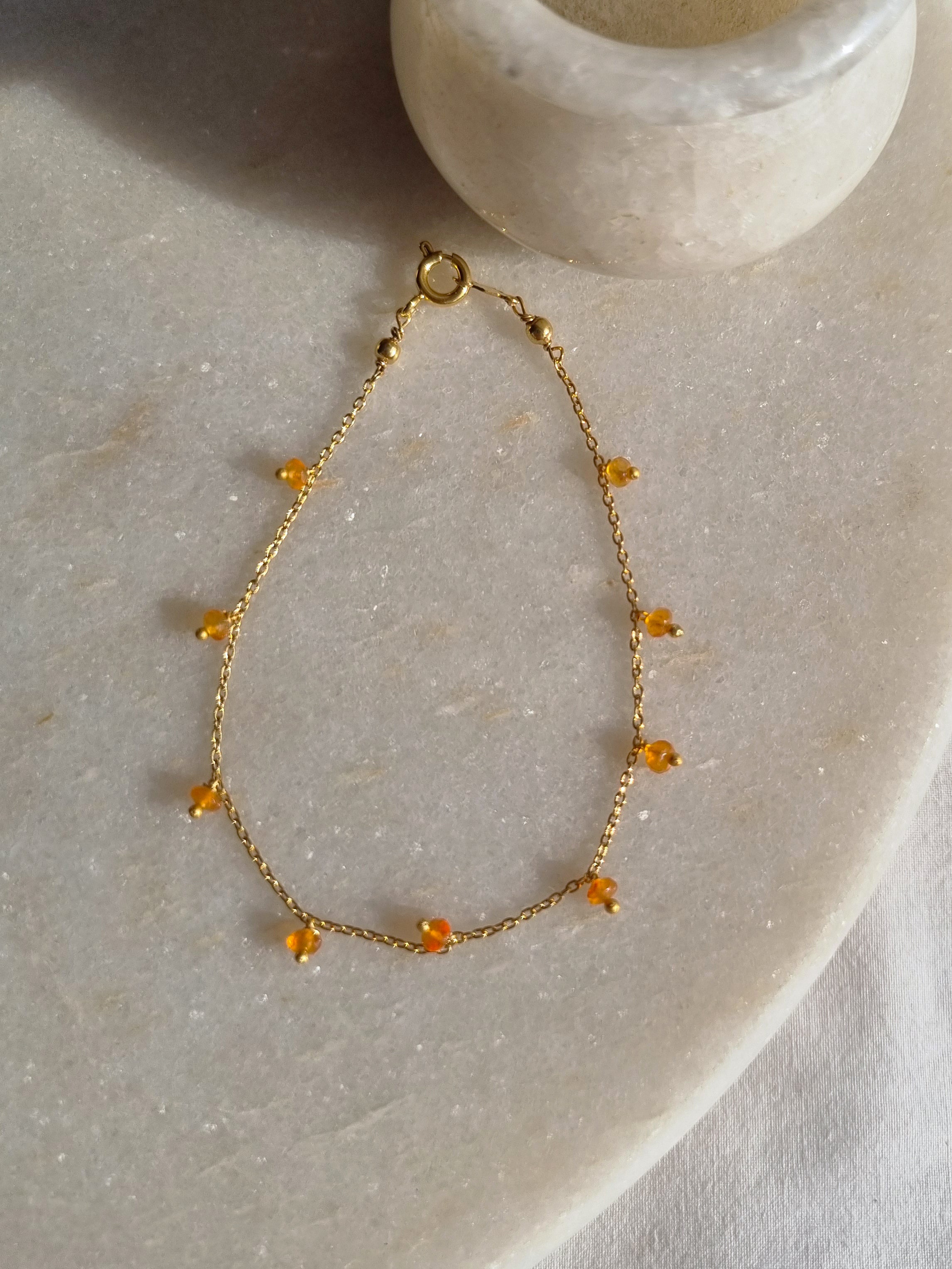 apiti- Carnelian Baati Drop Bracelet
