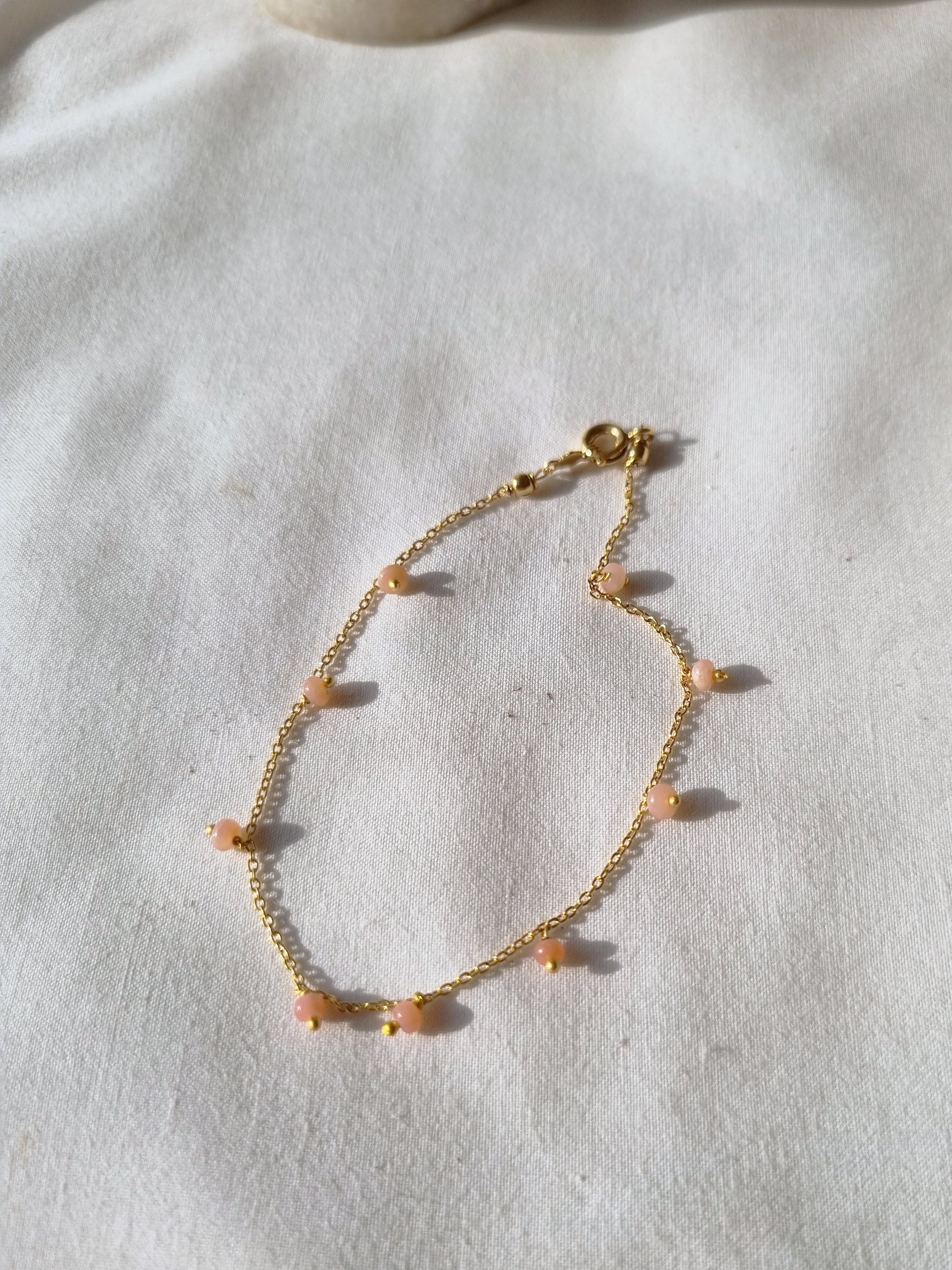 apiti - Pink Opal Baati Drop Bracelet