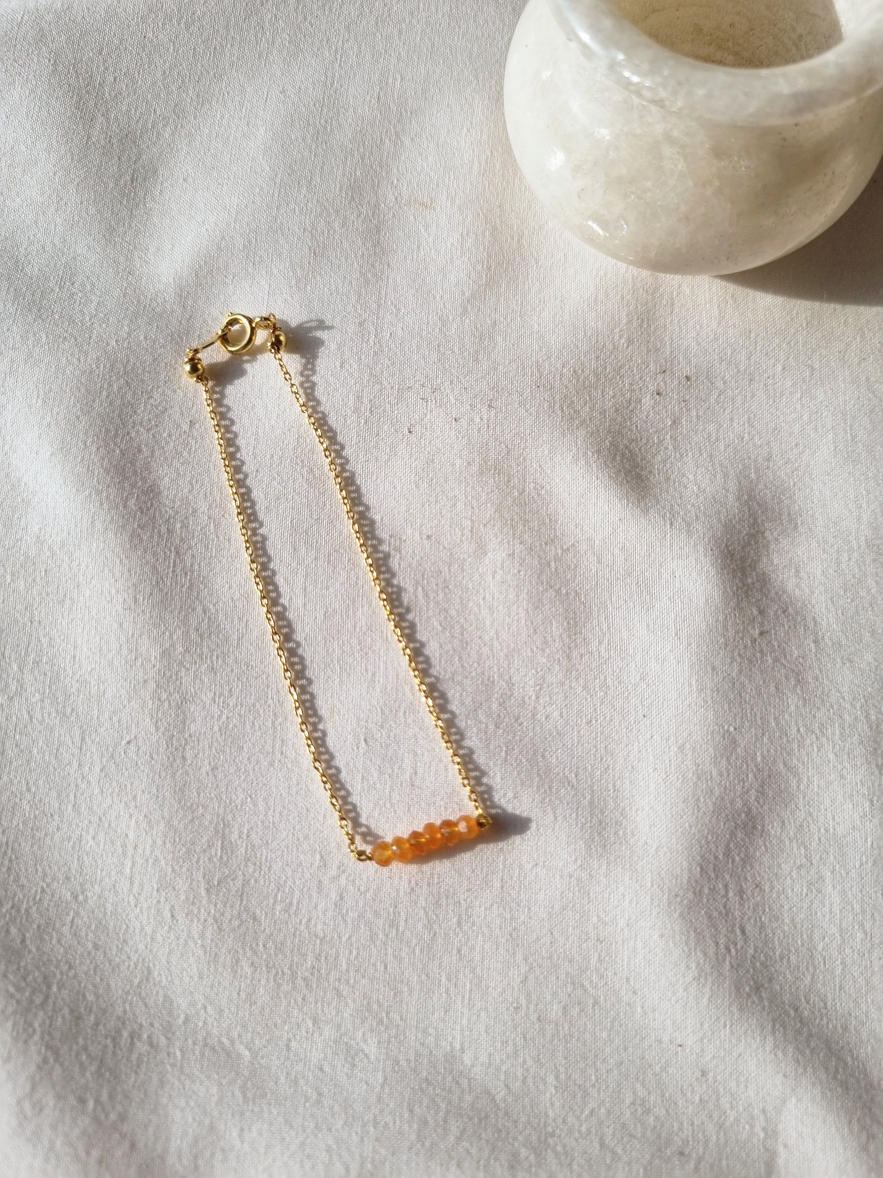 entilae - Carnelian Baati Bar Bracelet