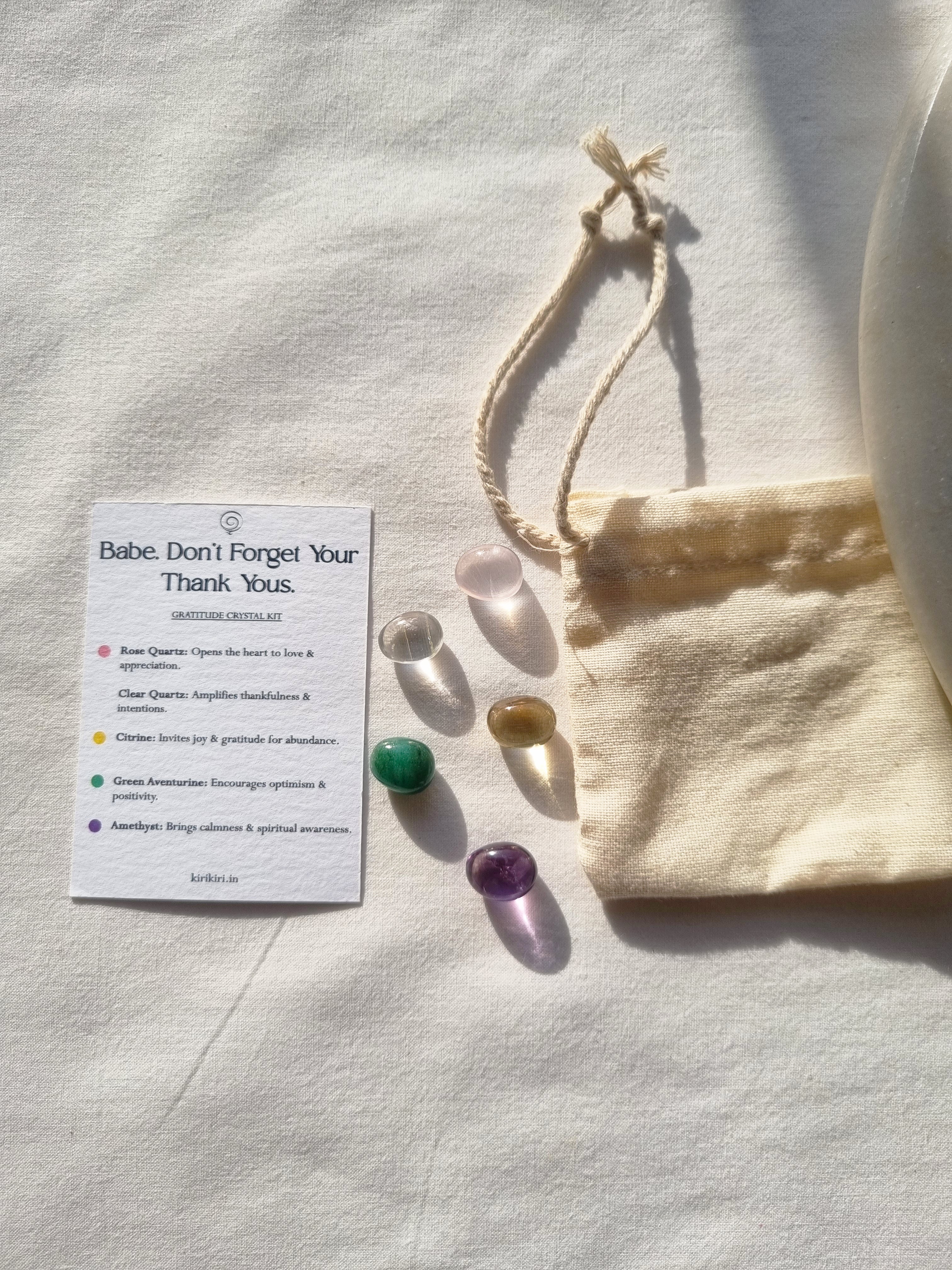 gratitude crystal kit