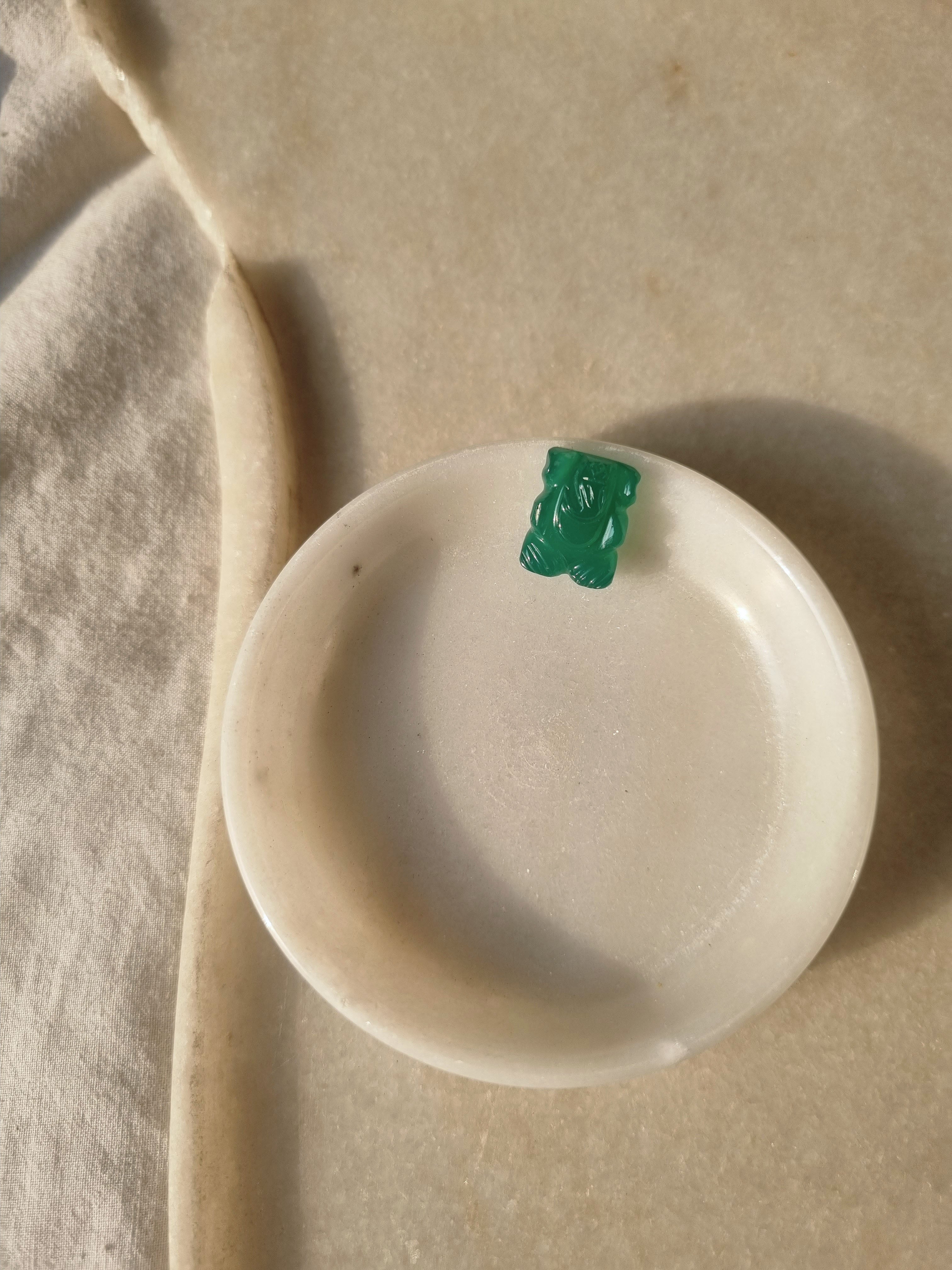 Ganesha Idol Green Onyx