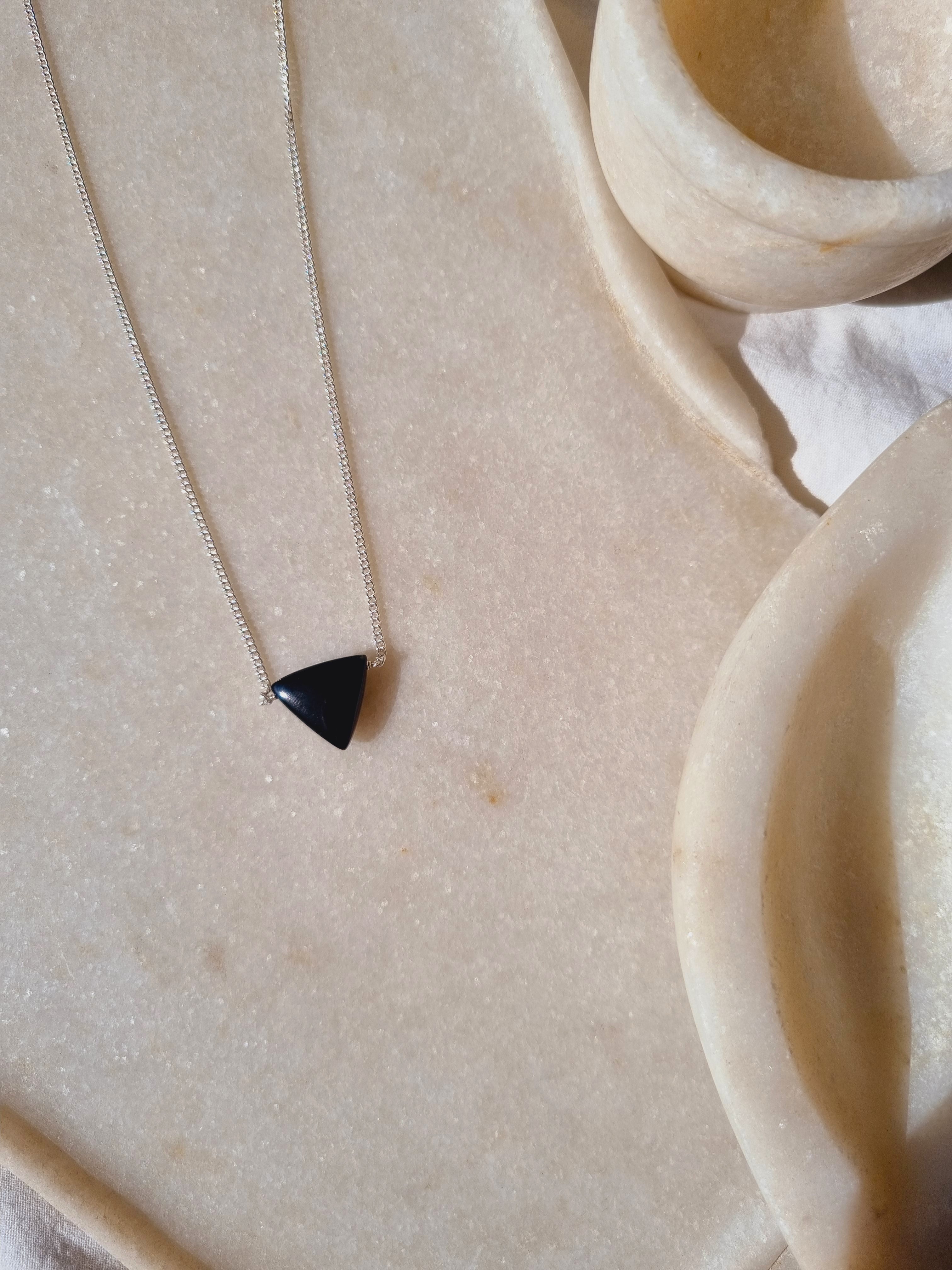 anya - Black Onyx Men's Tikona Pendant