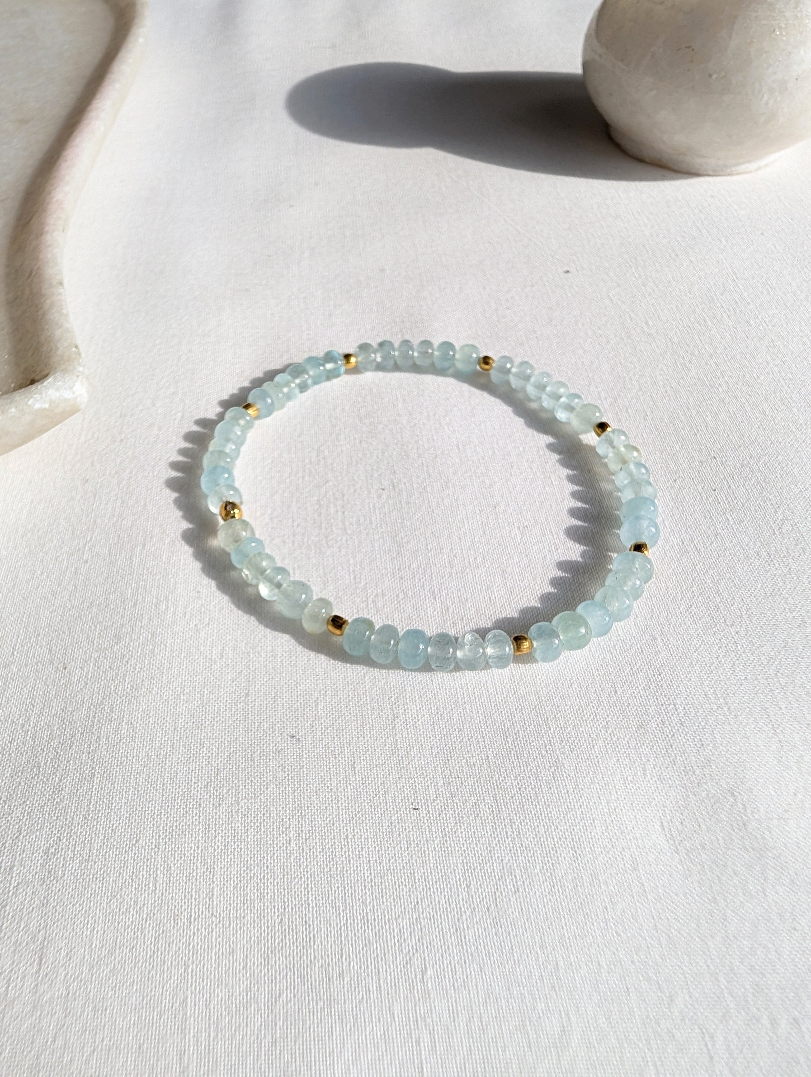 ojas - Aquamarine Baati Stretch Bracelet