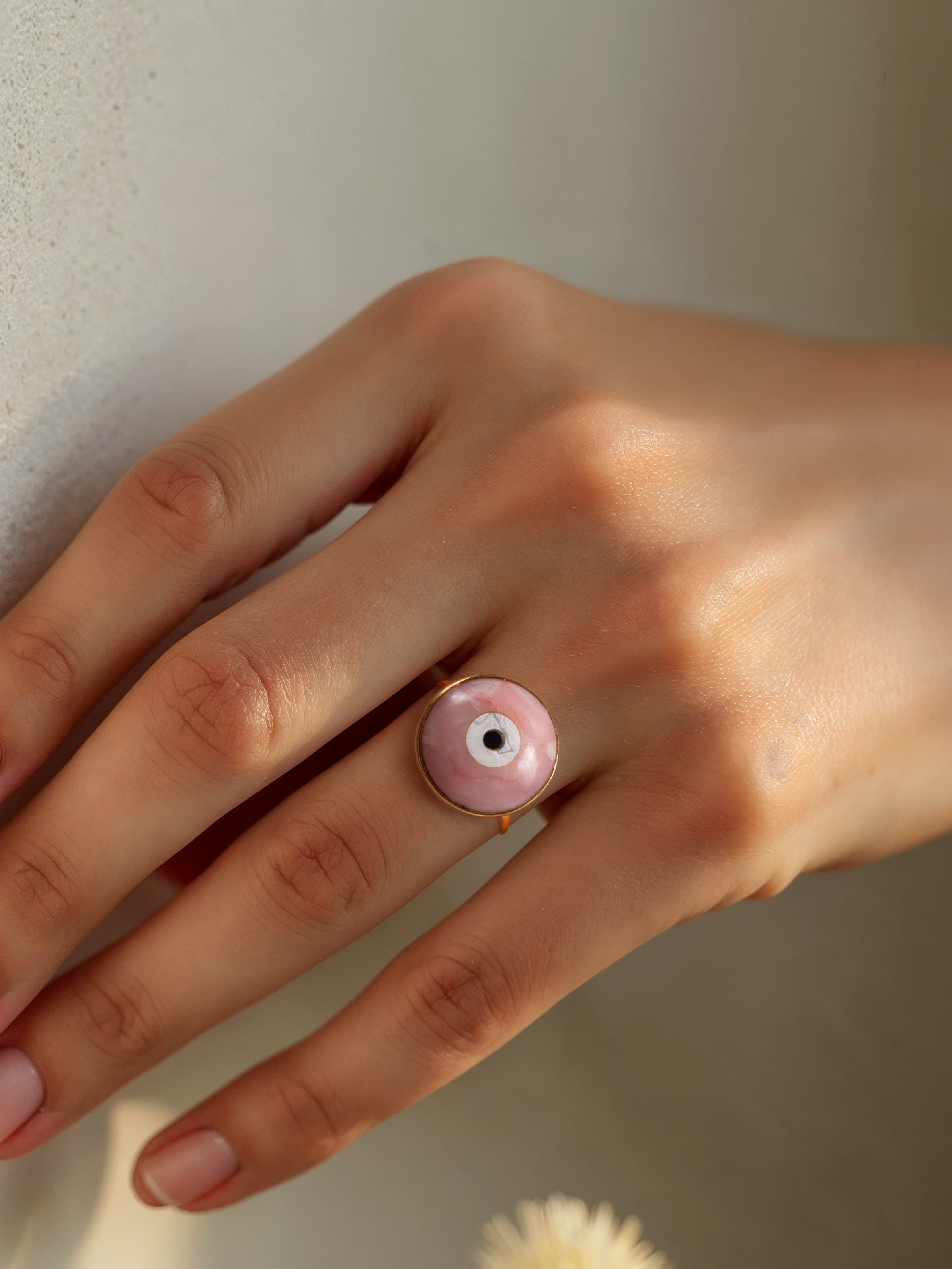 nazra - Pink Evil Eye Ring