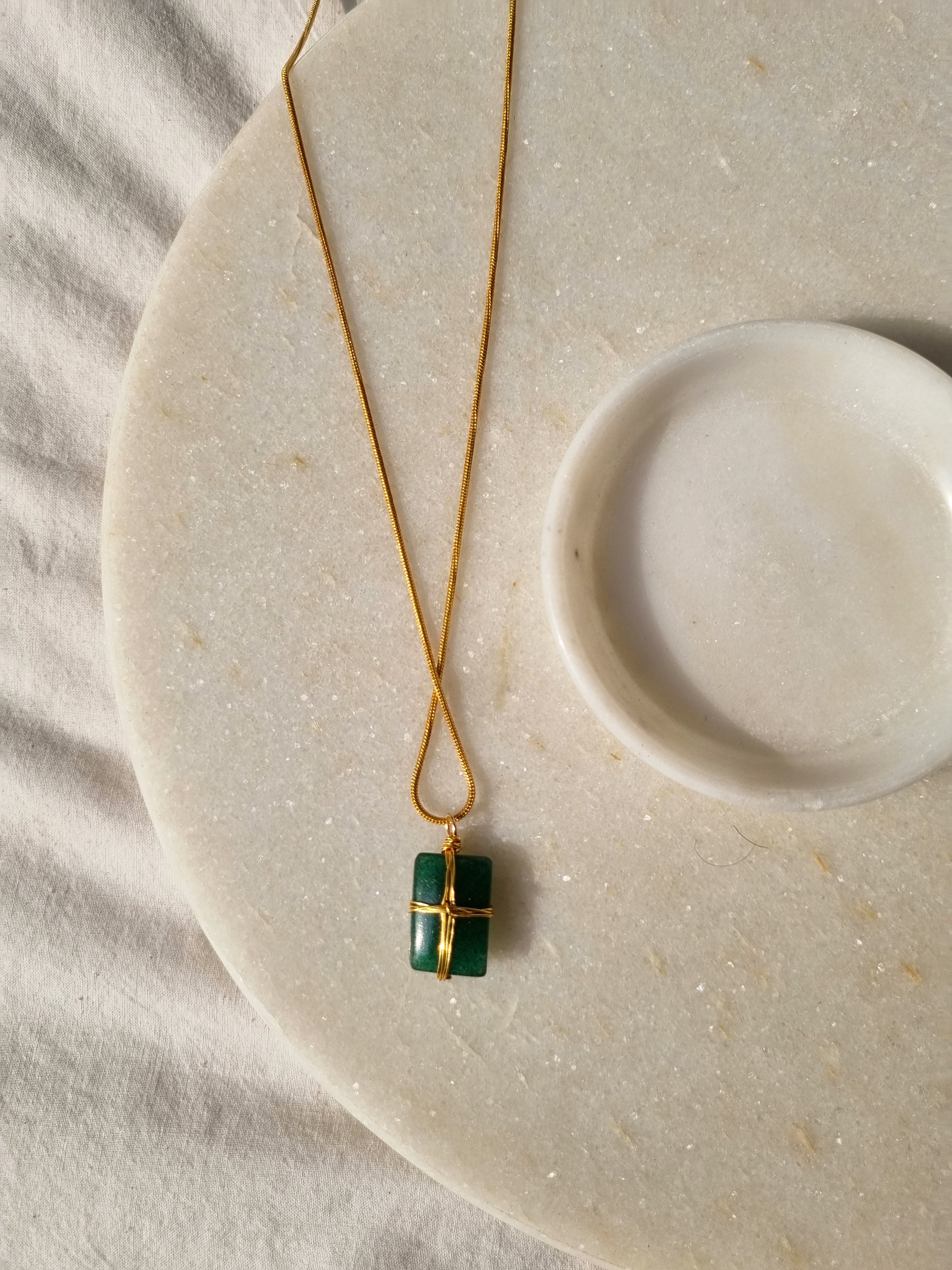 racana - Green Aventurine Men's Pendant