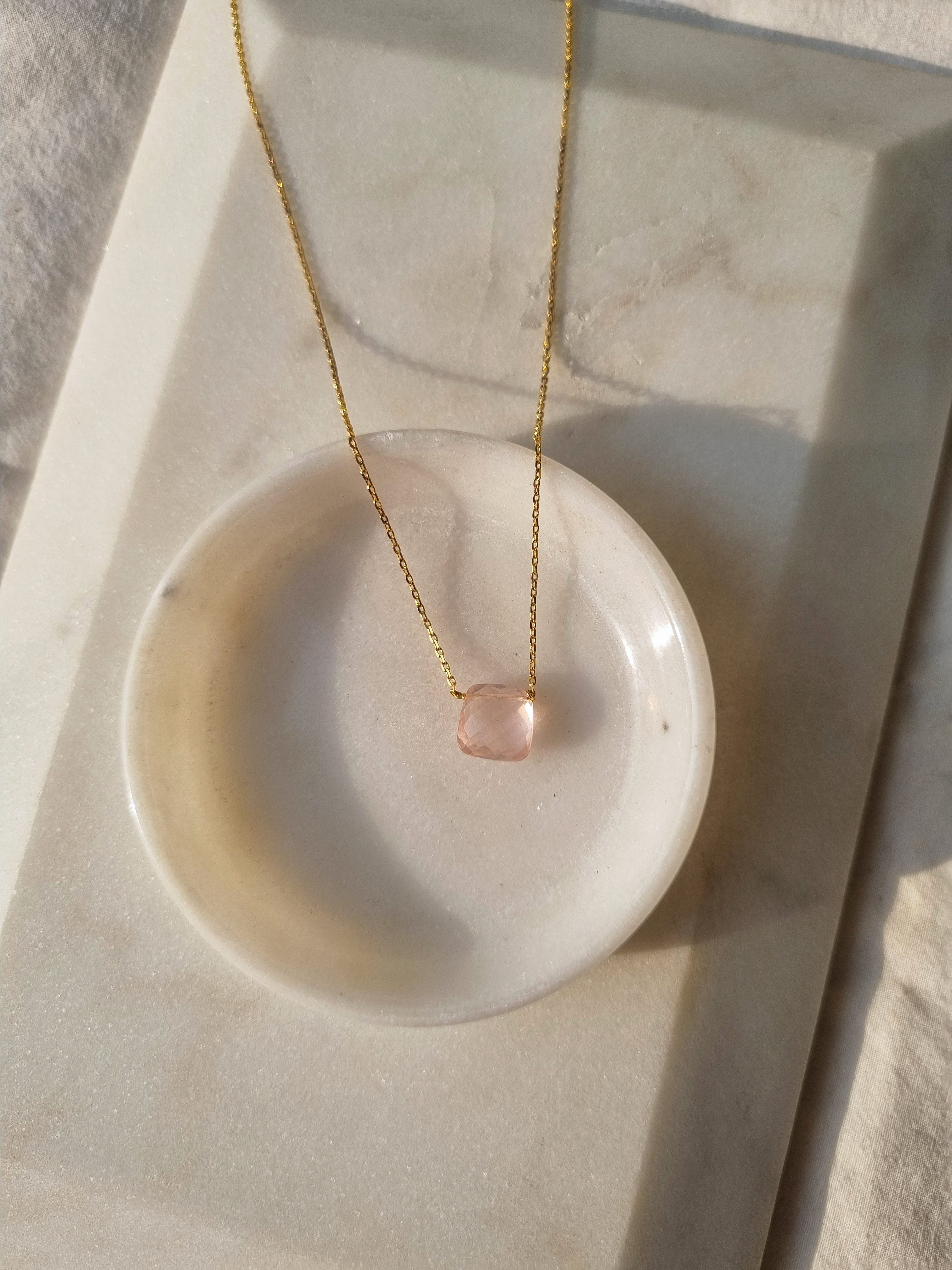 helix - Rose Quartz Pendant