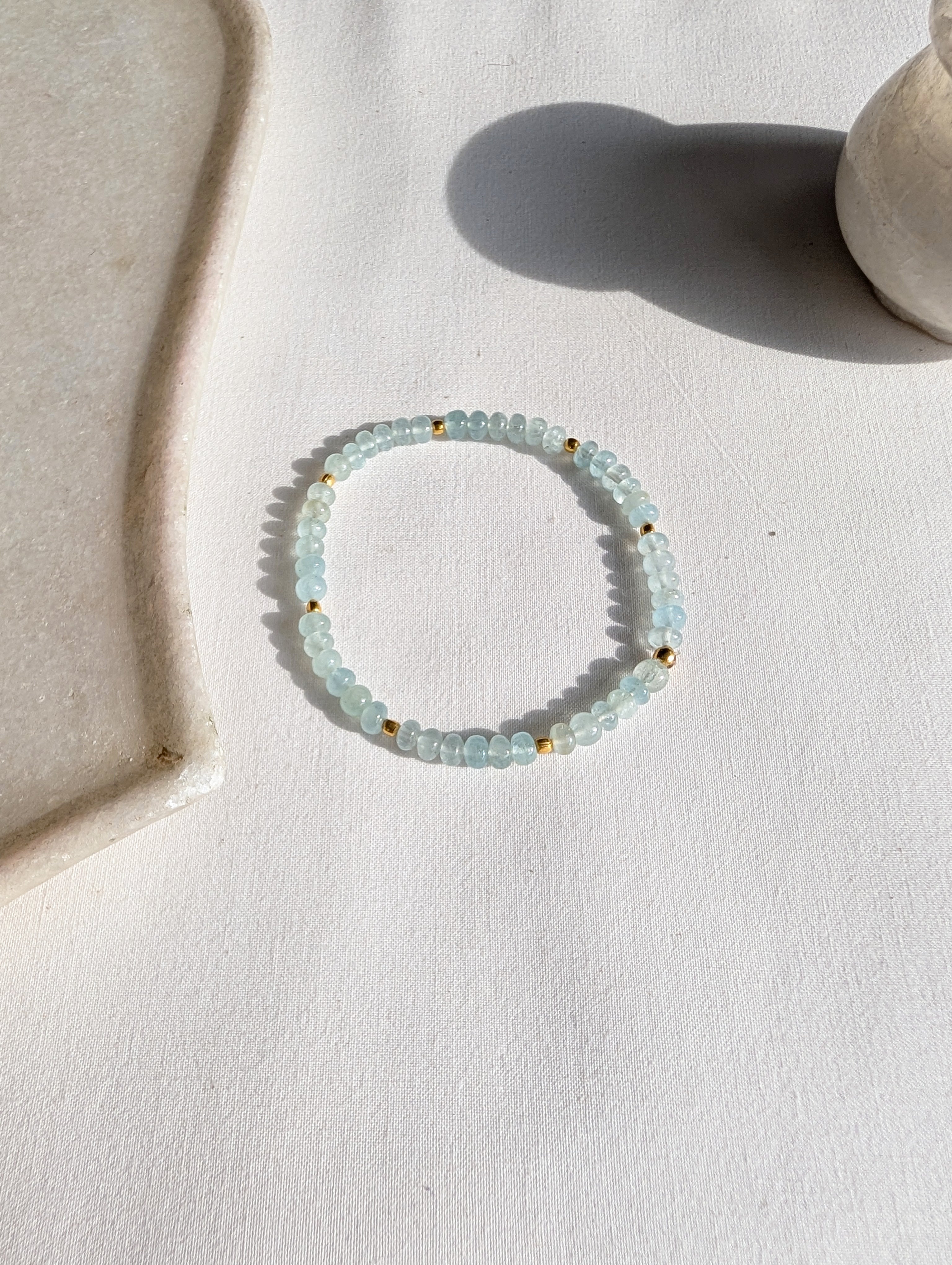 ojas - Aquamarine Baati Stretch Bracelet