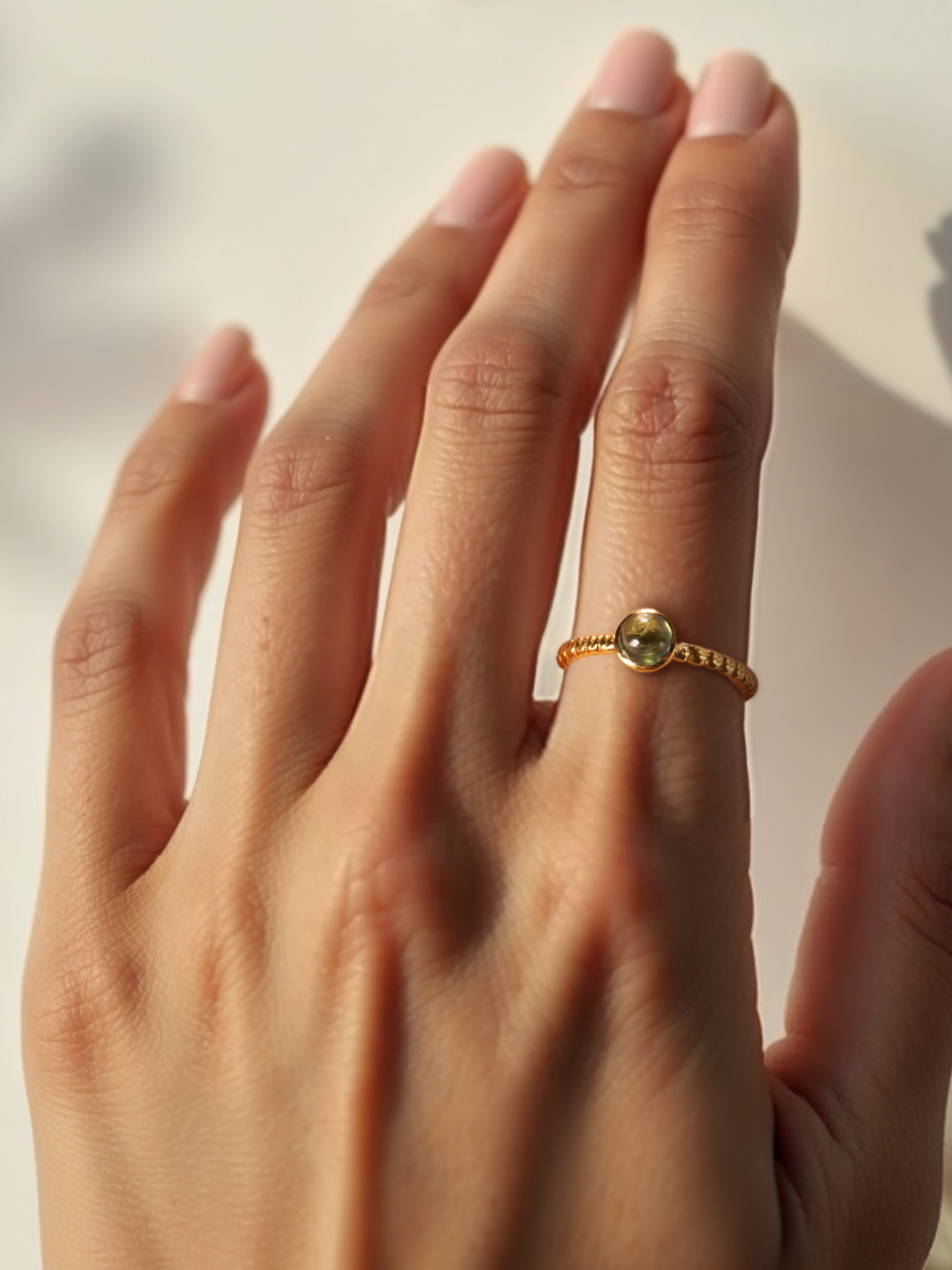 sukra - Peridot Venus Ring