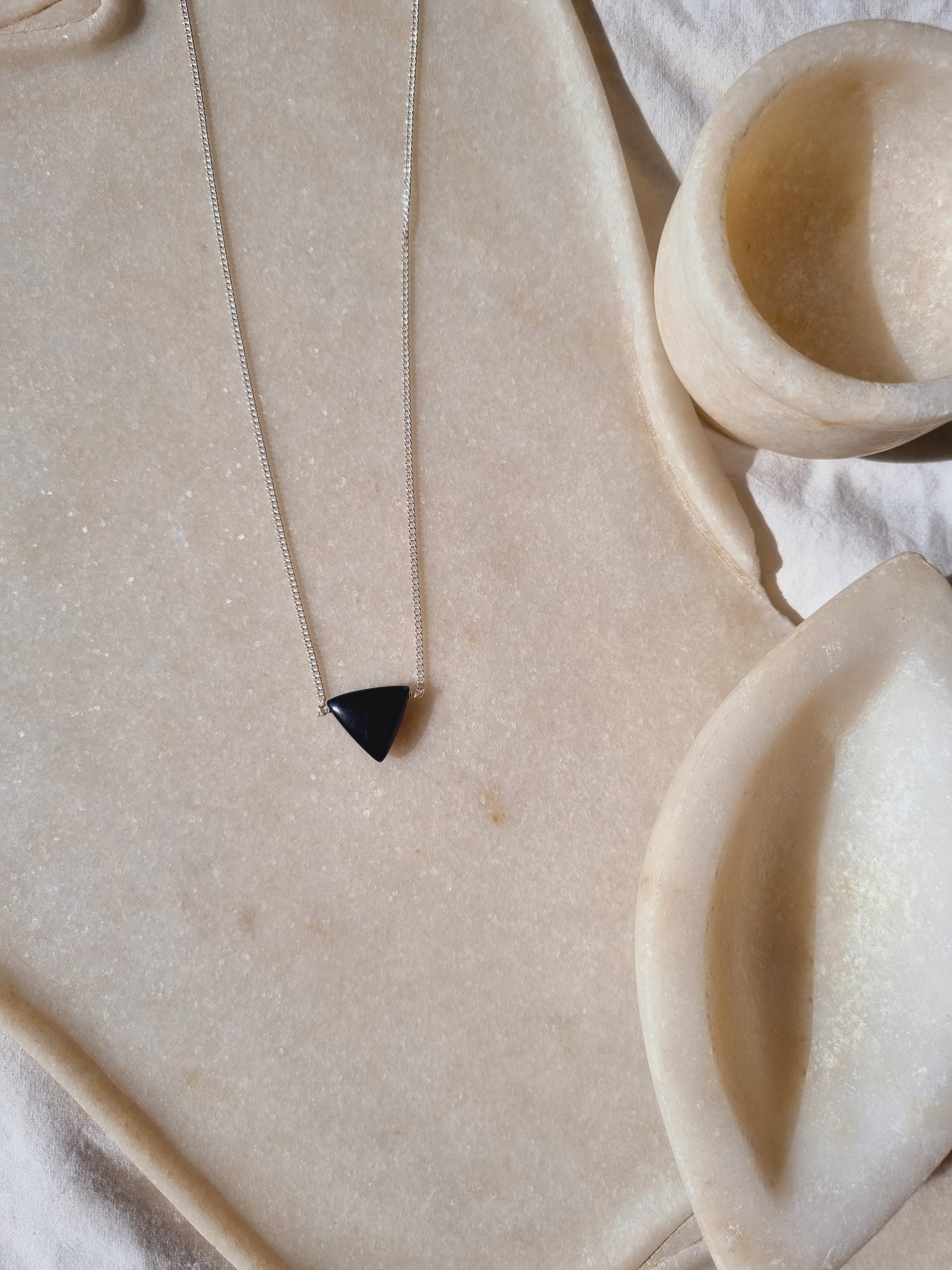 anya - Black Onyx Men's Tikona Pendant