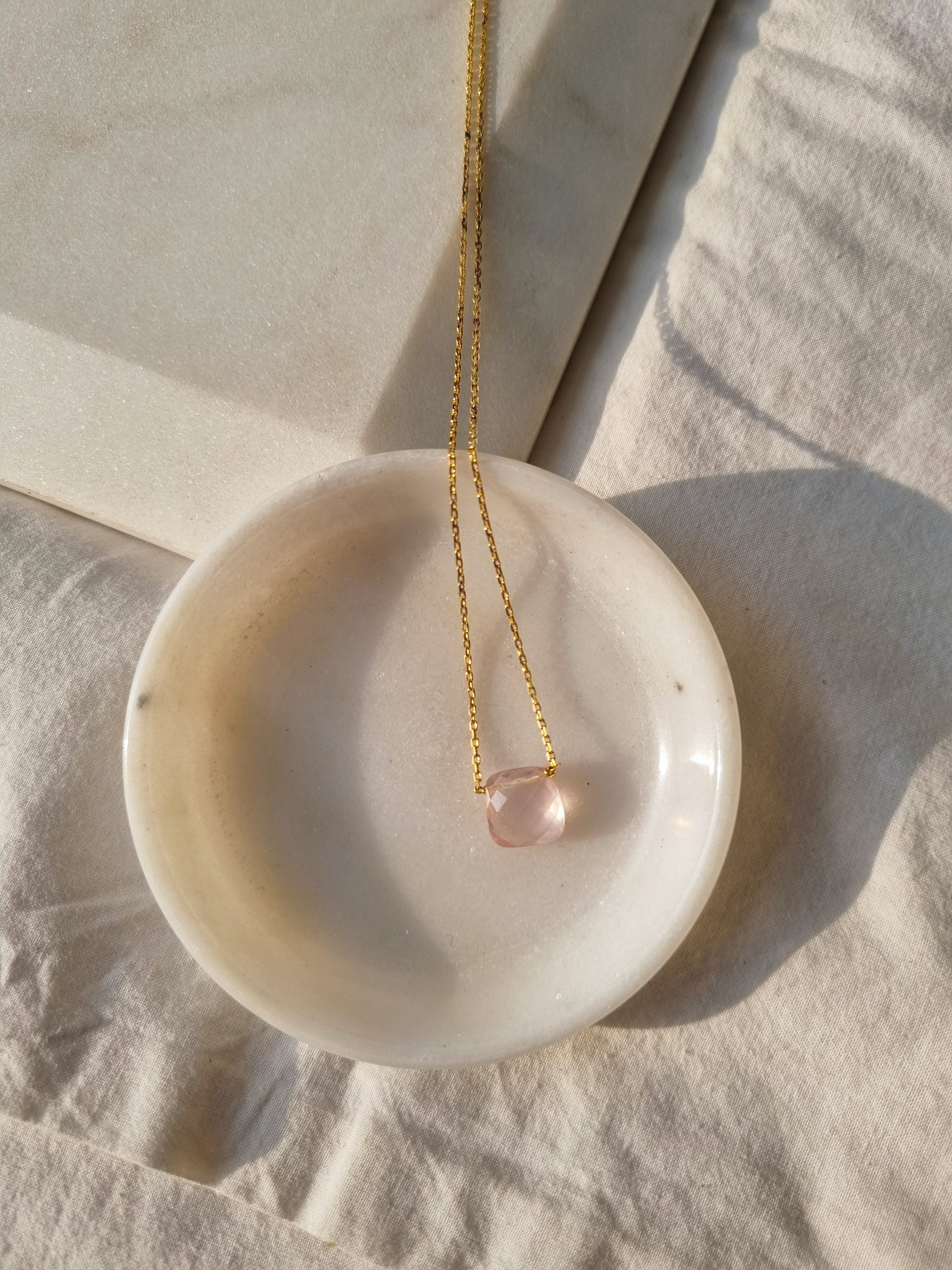 helix - Rose Quartz Pendant