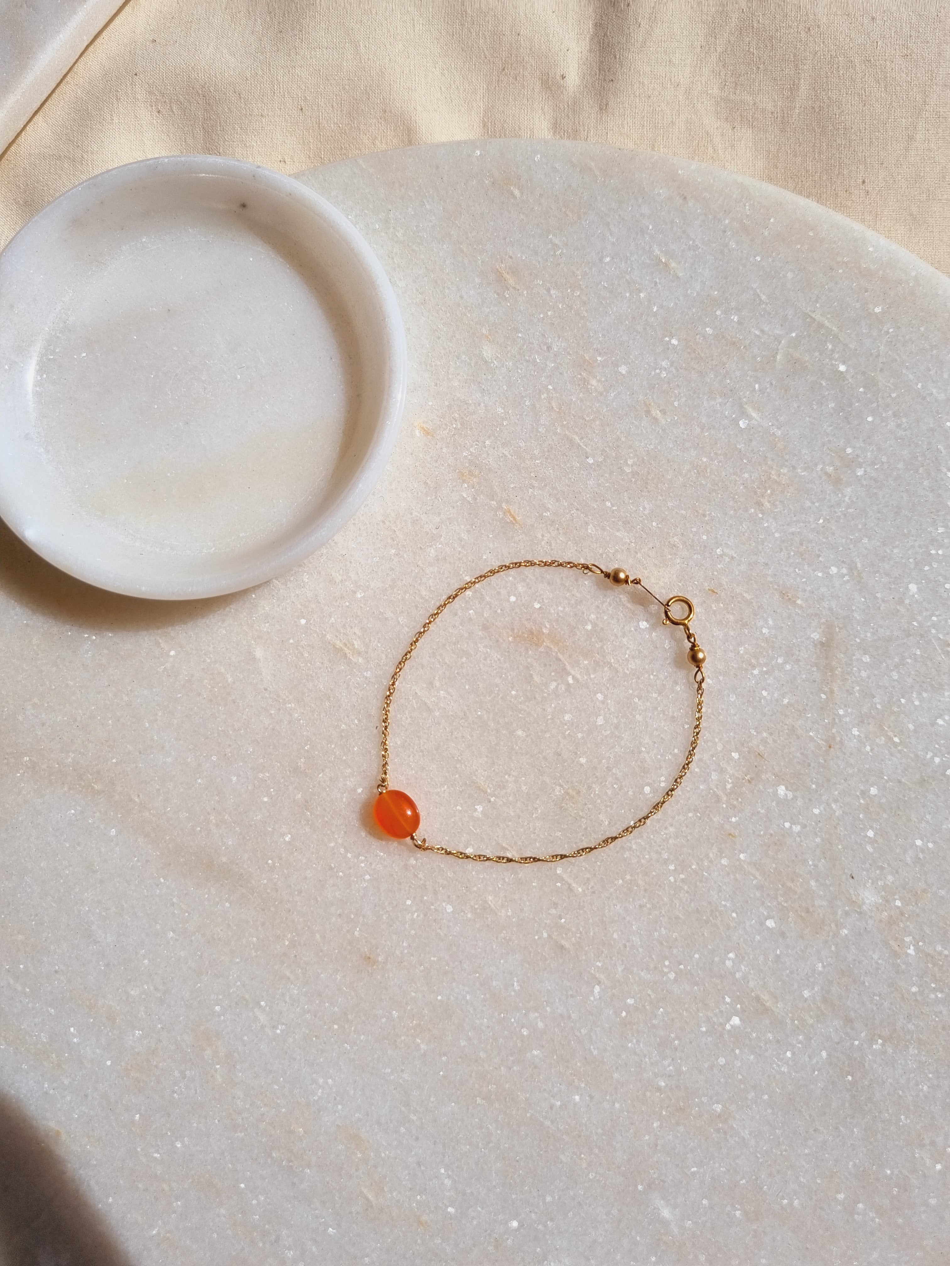 yika - Carnelian Oval Bracelet