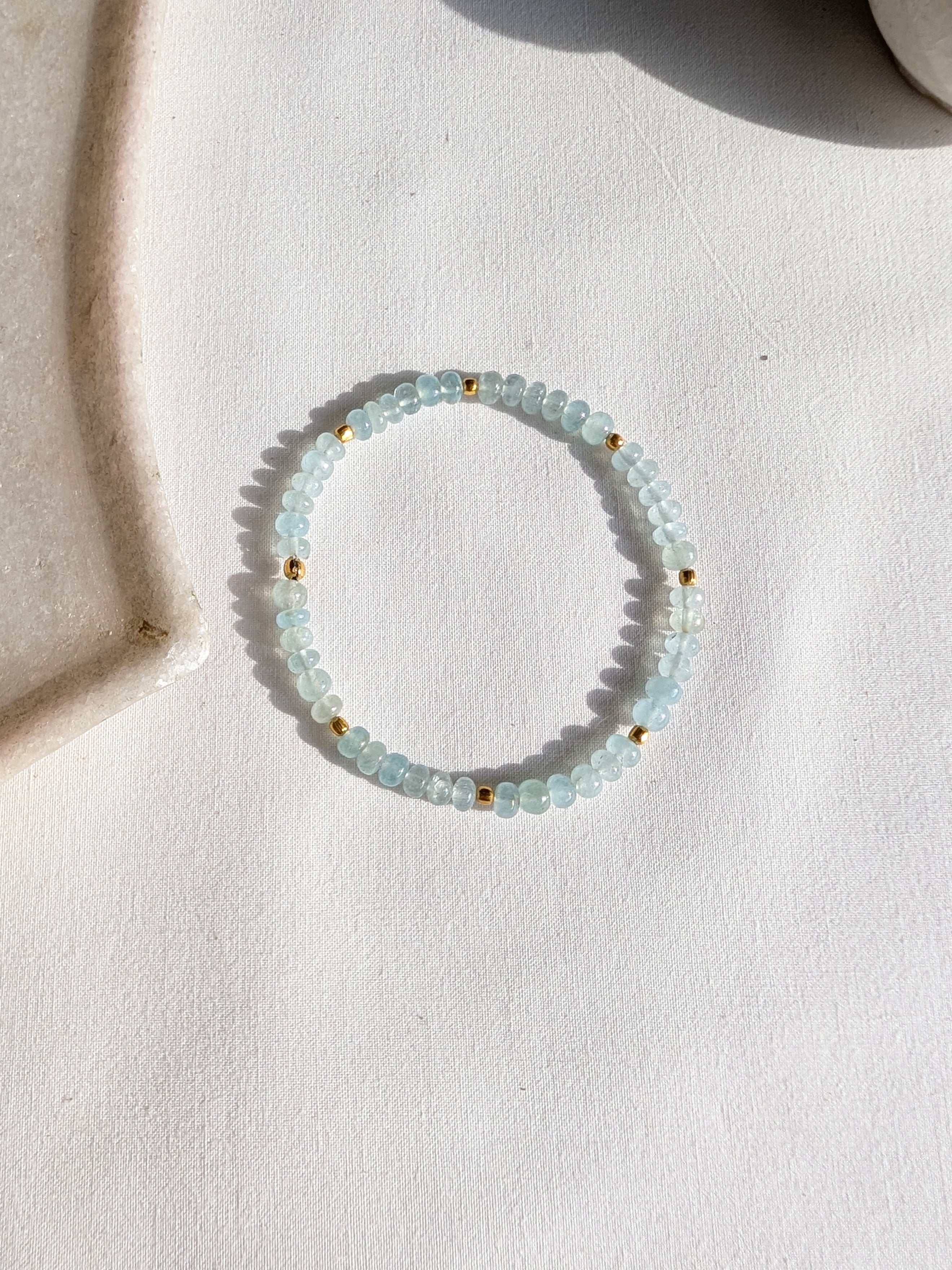 ojas - Aquamarine Baati Stretch Bracelet